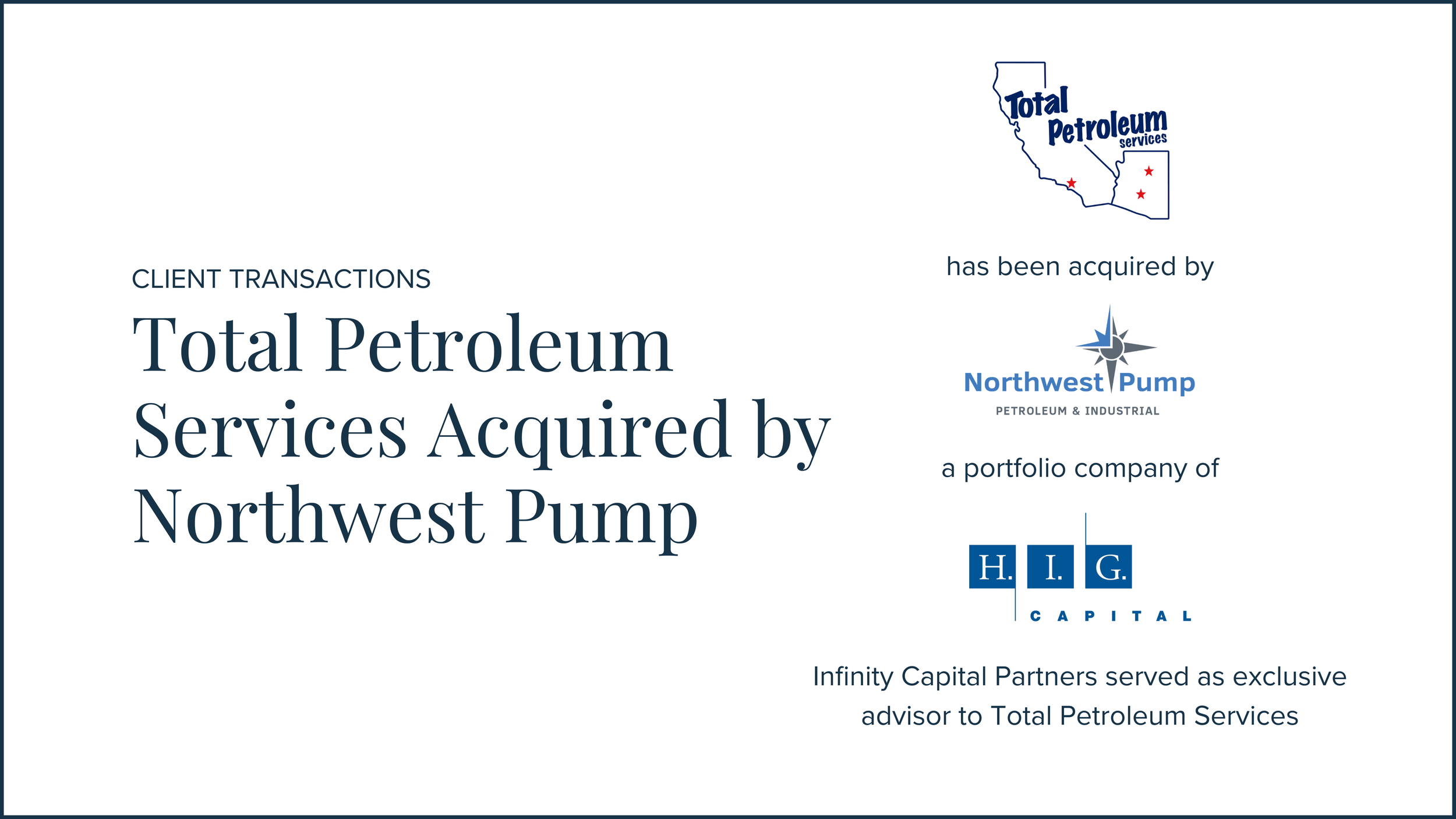 Total Petroleum Services Acquired by Northwest Pump &amp; Equipment