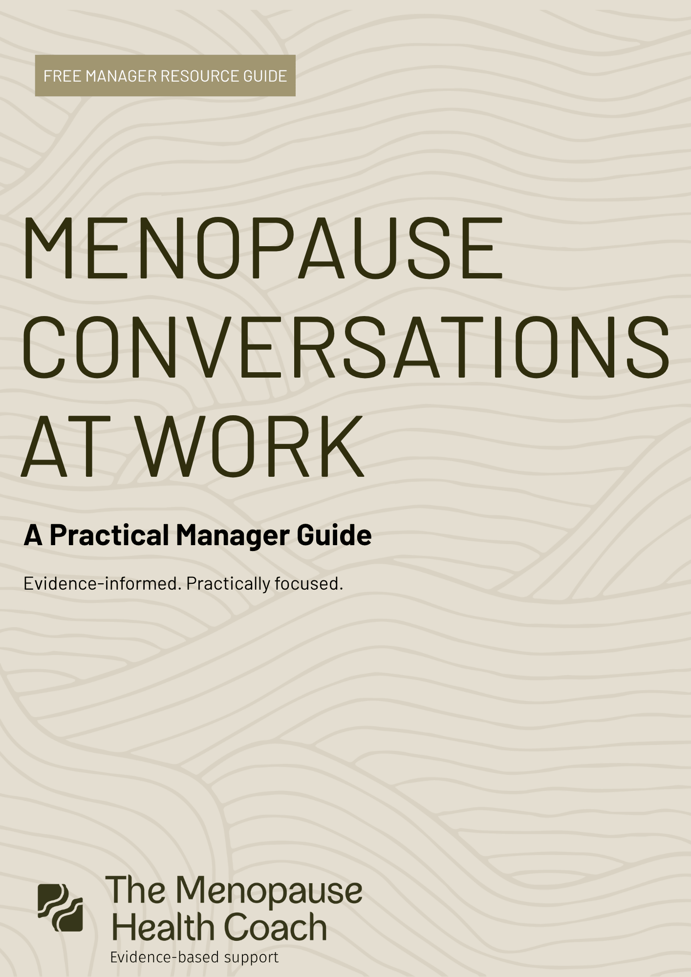 Cover of Manager Guide for Menopause Conversations at work