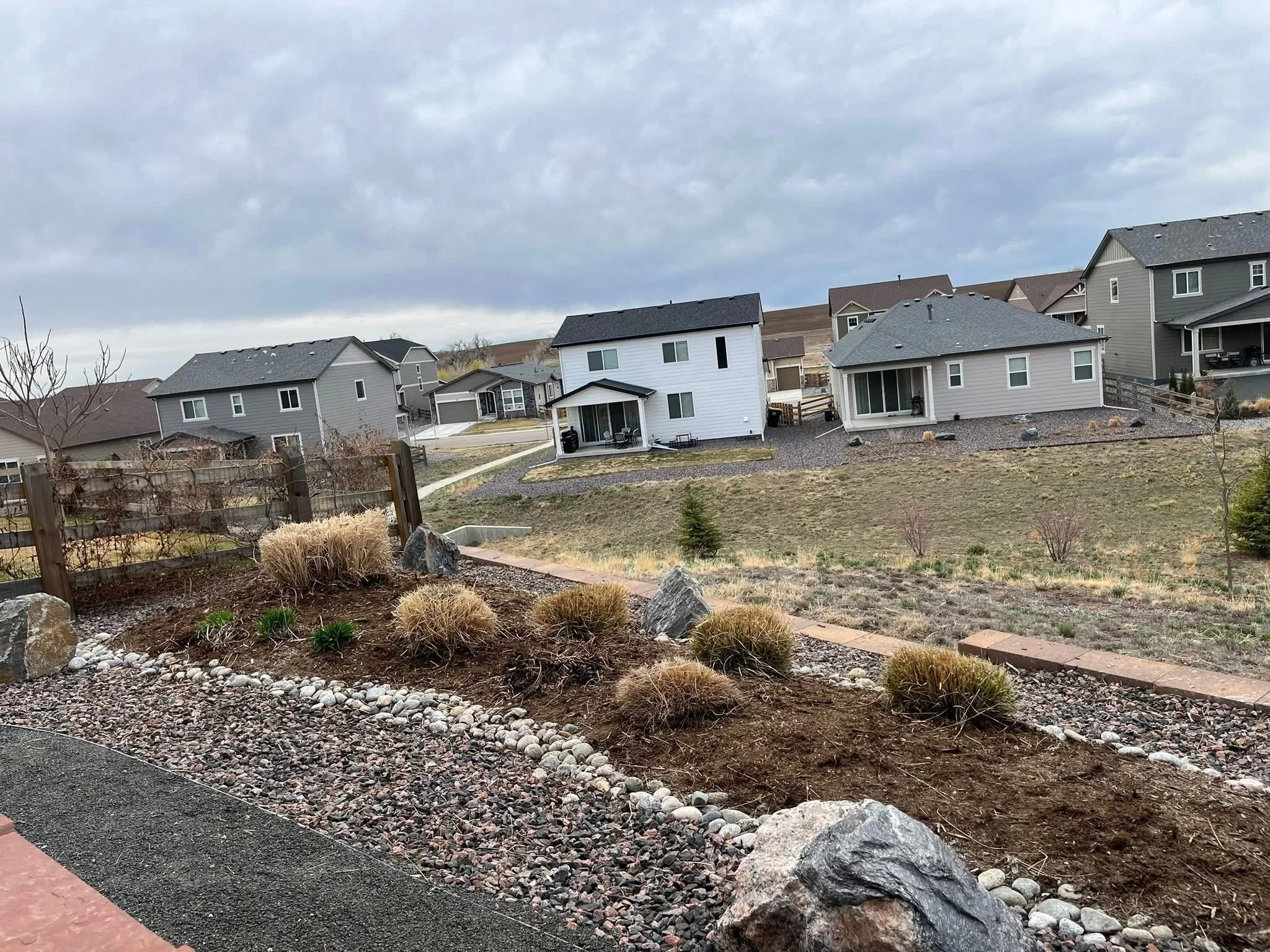 Seasonal yard cleanup and debris removal completed by Whipper Snapper Lawn Care in Berthoud, Colorado