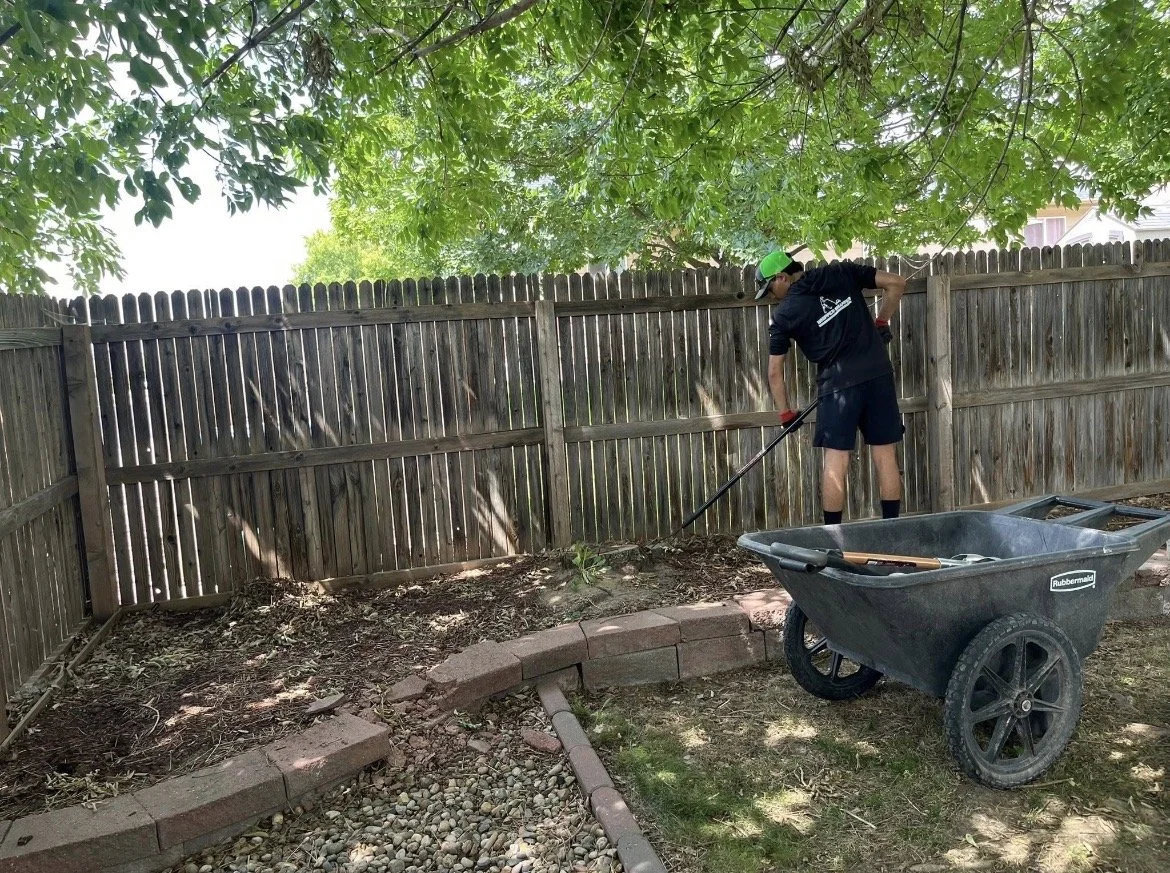 Landscaping project completed by Whipper Snapper Lawn Care in Johnstown CO