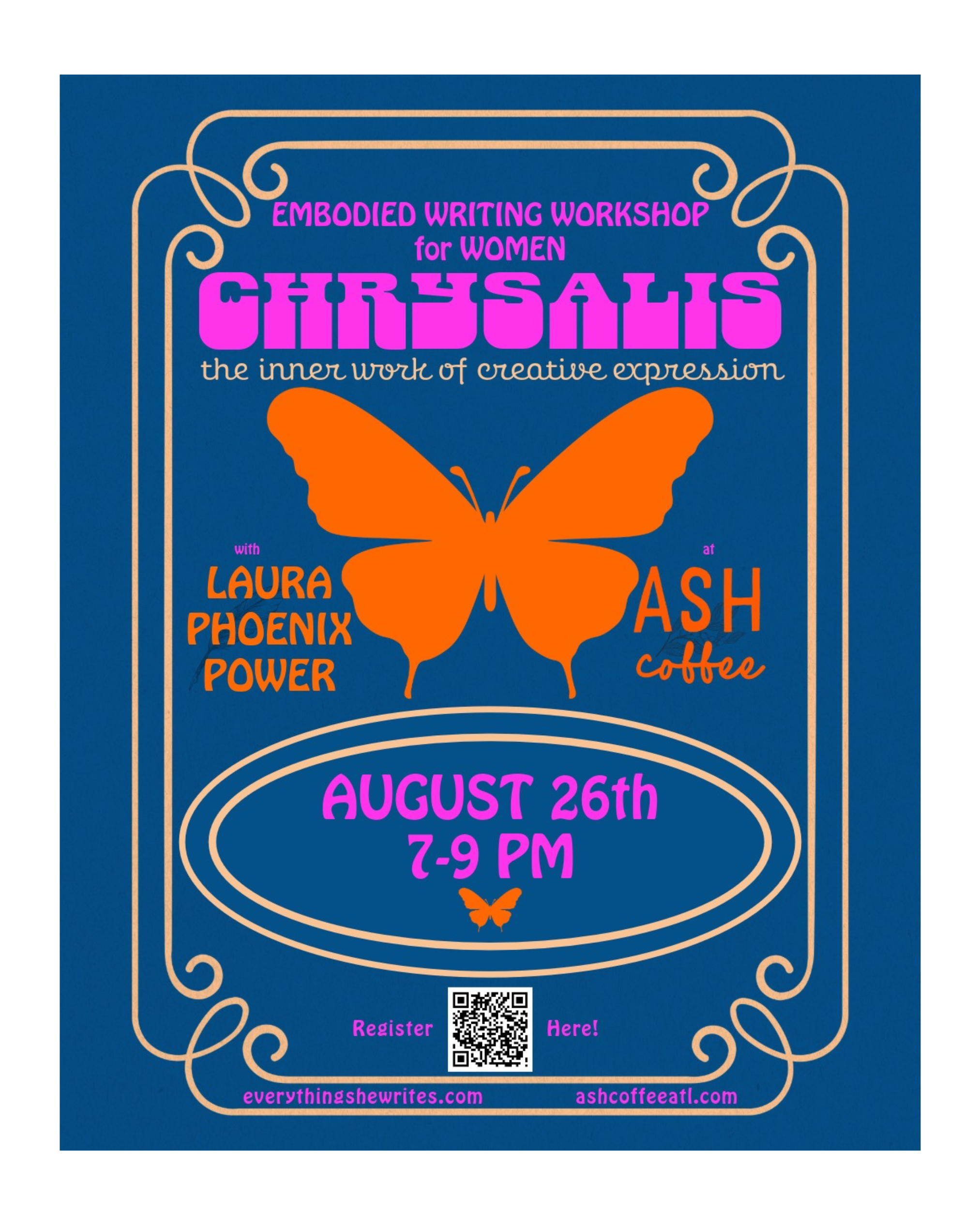 Chrysalis Embodied Writing Workshop for Women