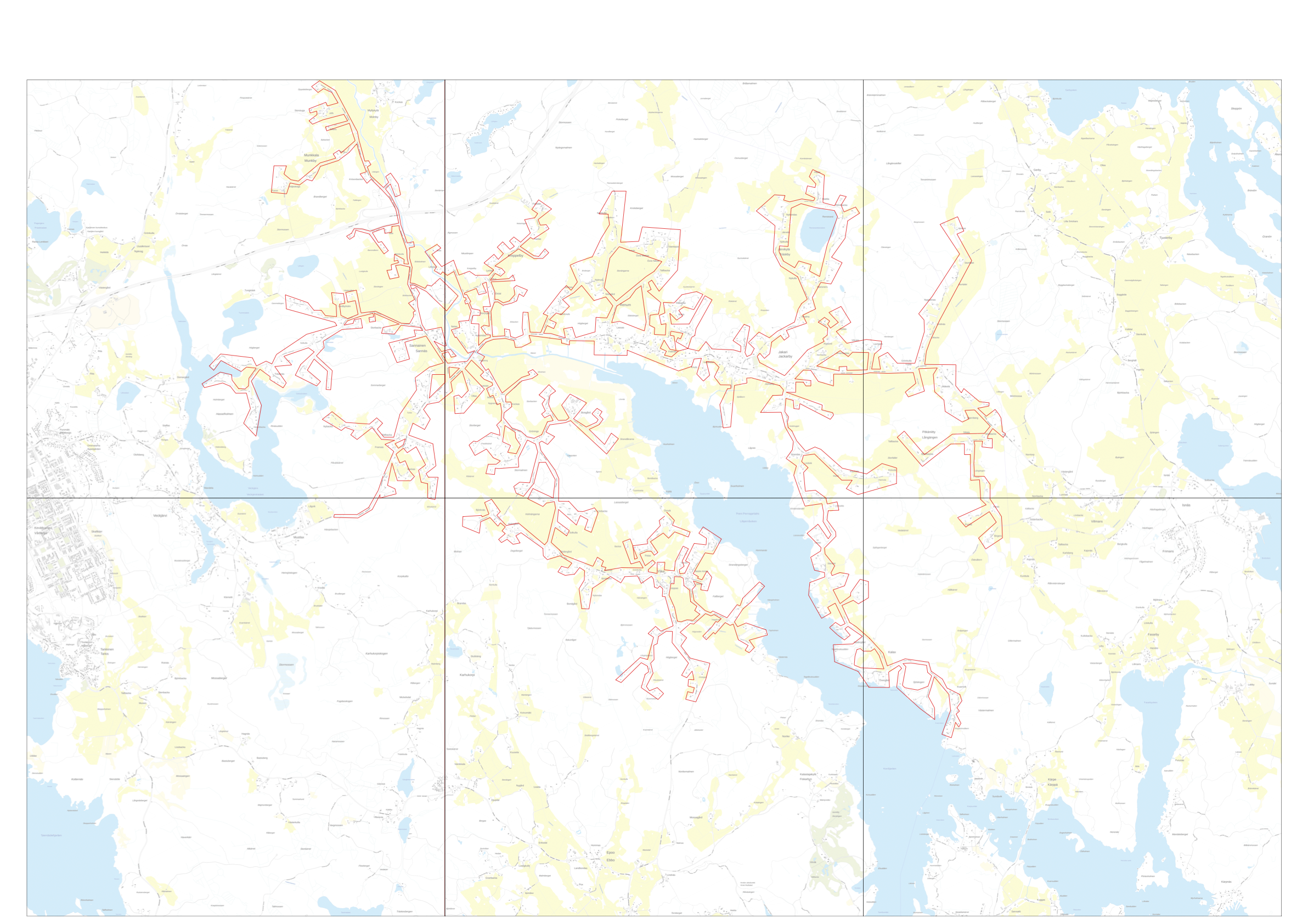 Karta över området