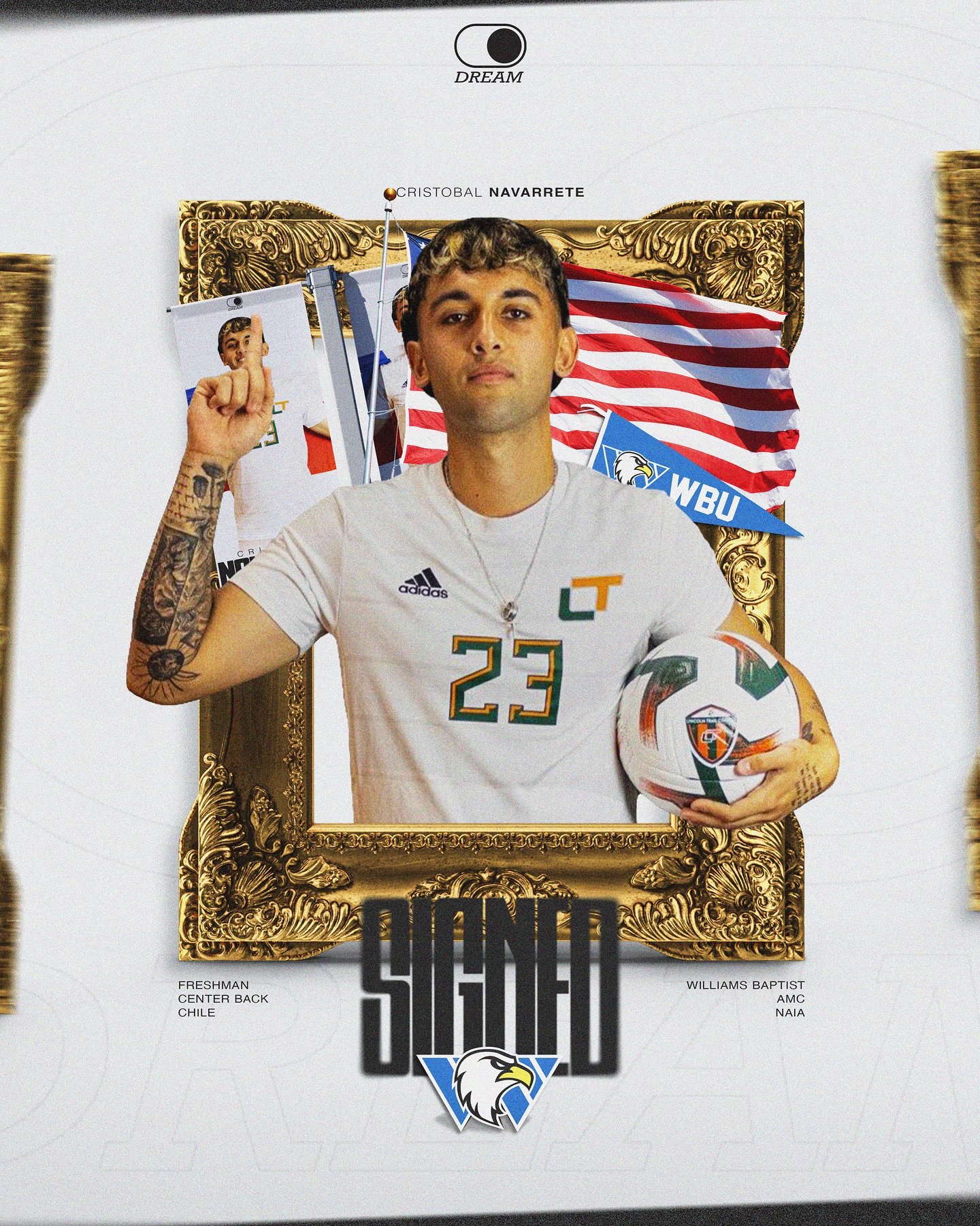 Cristobal Navarrete to WBU. ✍️ 🇨🇱 

Congratulations to our player, @c_navarretee , for continuing his career at the AMC and NAIA school Williams Baptist University.

We planned, he played, and together we achieved. We&rsquo;re very proud of you. Ca