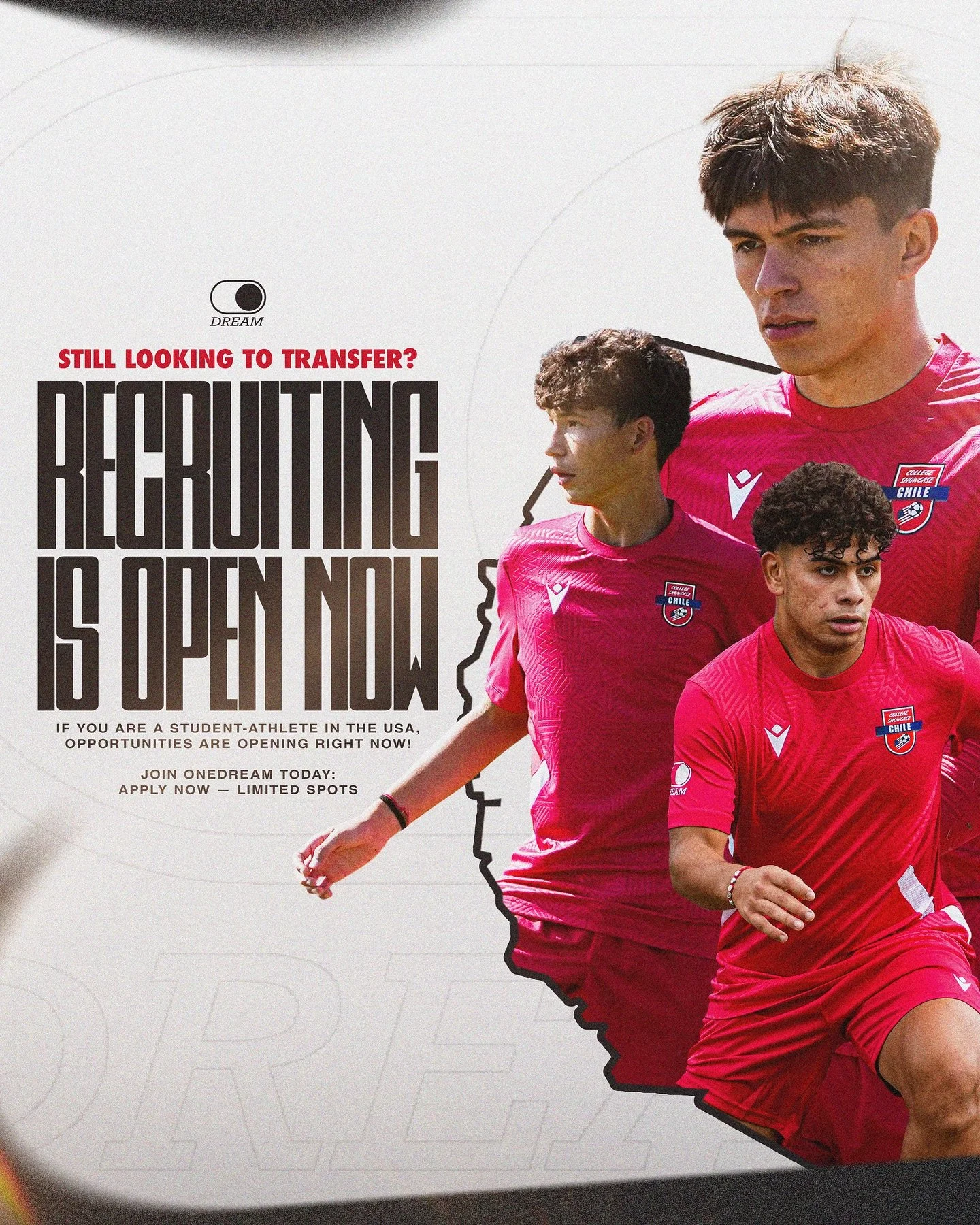 Attention, student-athletes! The second wave of transfers and recruiting is OPEN 🚨 

Are you looking for a new school? Join One Dream Agency, the leading international sports agency! Our experts are ready to help you achieve your athletic and academ