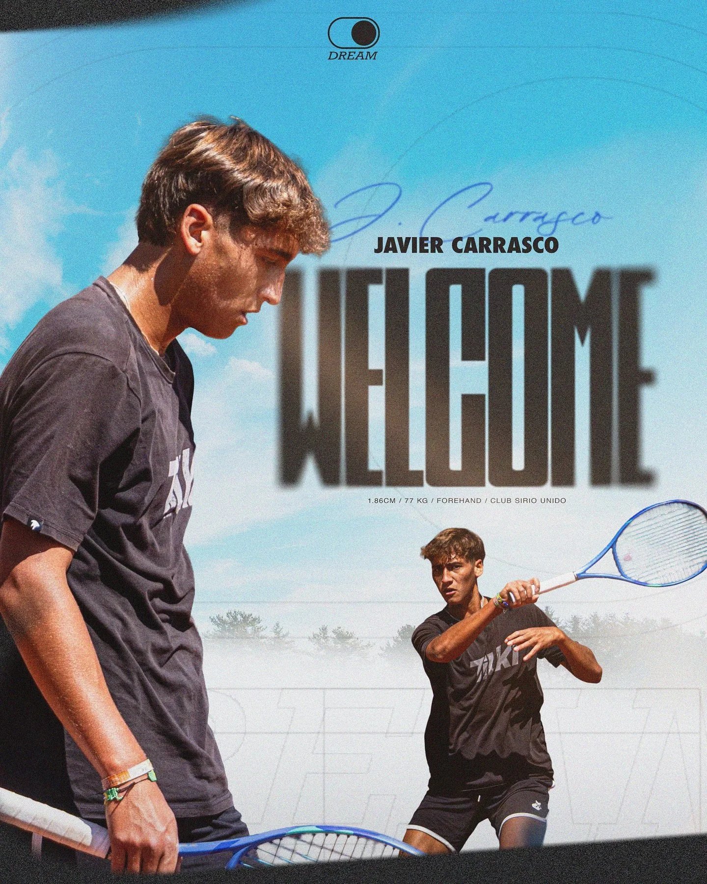 New player ✍️ 🇨🇱 

Nos complace darle la bienvenida a Javier Carrasco, tenista de nacionalidad Chilena. 🎾 Javier pertenece a @entretenis_com / @entretenisgar donde se prepara d&iacute;a a d&iacute;a para cumplir su sue&ntilde;o de combinar el depo