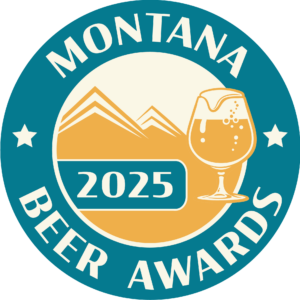 Montana Beer Awards 2025 logo featuring mountains and a beer glass