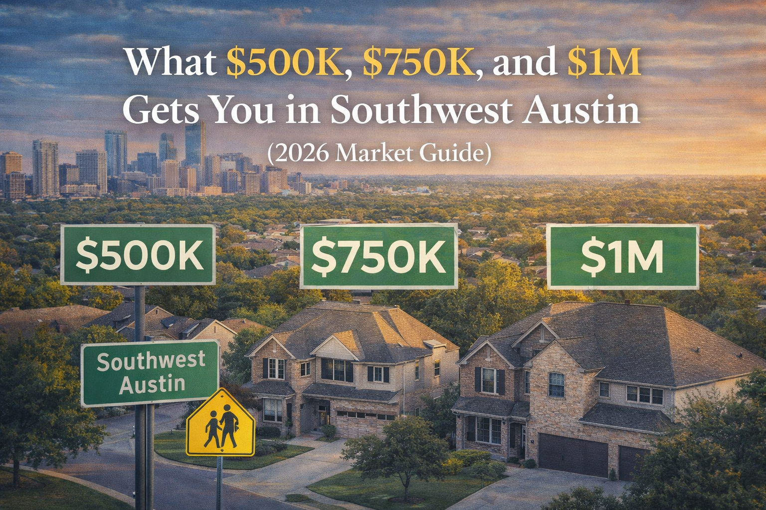 What $500K, $750K, and $1M Gets You in Southwest Austin Right Now