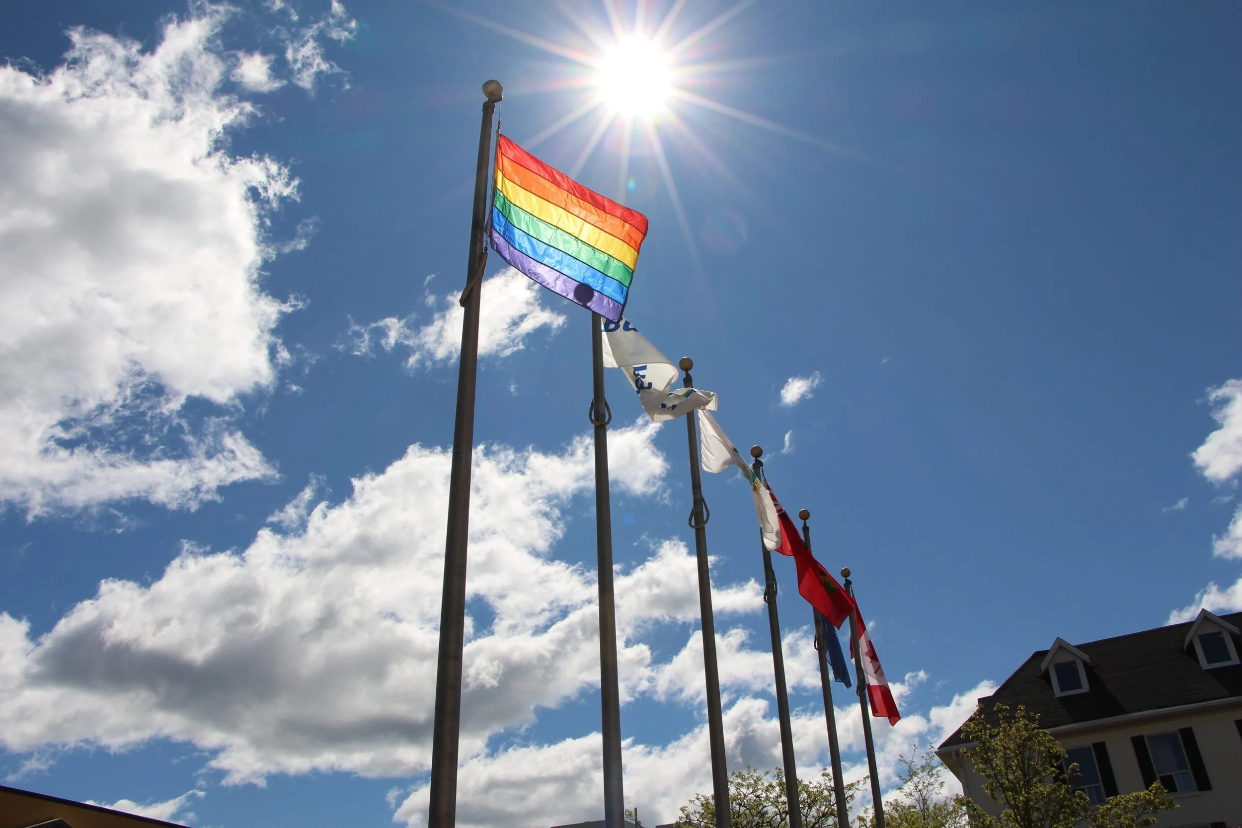 Burlington marks Pride Month with flag-raising, proclamation and lighting of Brant Street Pier