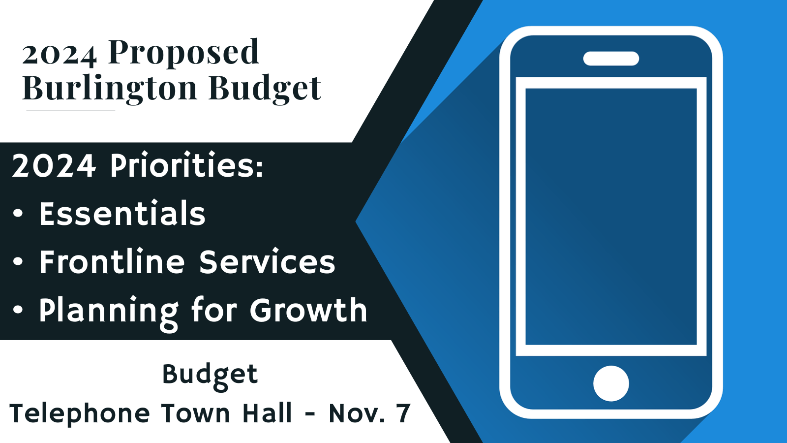 Nearly 5,000 Residents Tune In To Ask Questions During Burlington's 2024 Budget Telephone Town Hall
