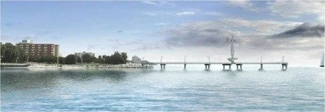 Pier wind turbine cancelled