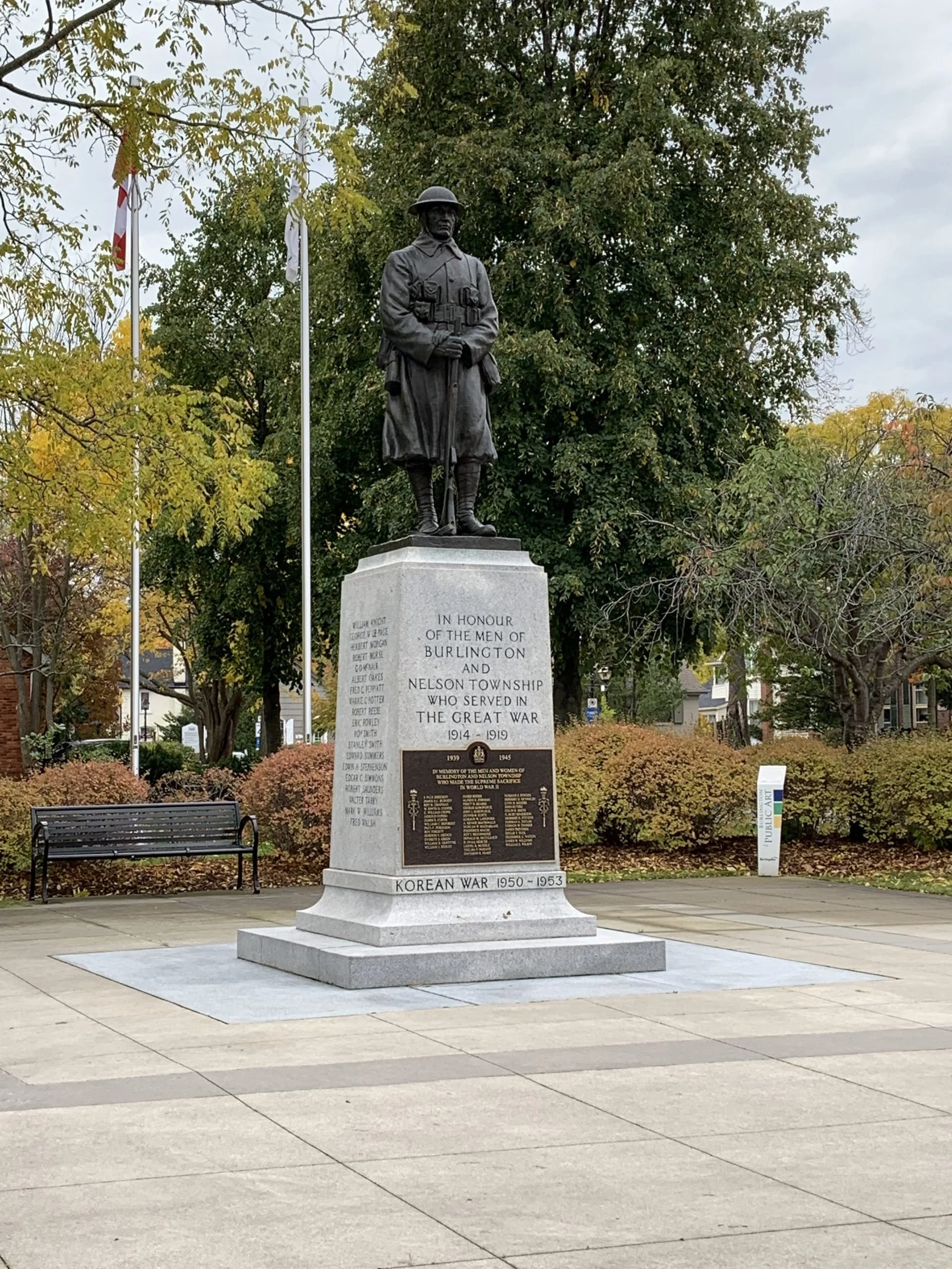 Veteran Square: City of Burlington Names Area Around Burlington Cenotaph