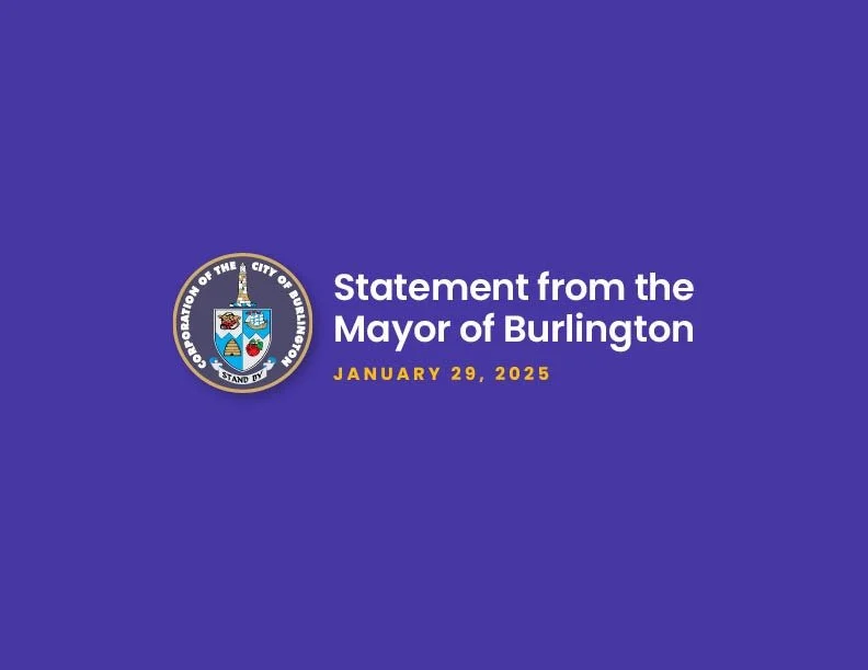UPDATED: Statement from the Mayor of Burlington