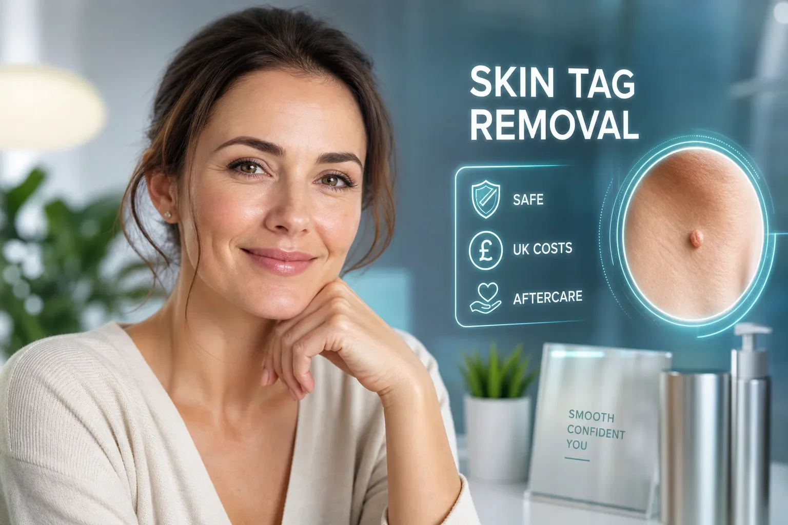 Skin tag removal: safe methods, UK costs and aftercare