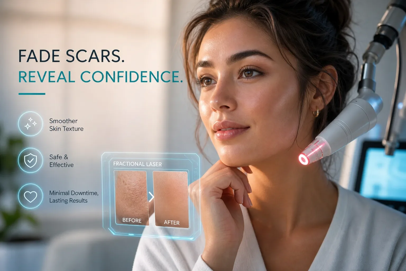 Fractional laser for scars: results, risks and recovery