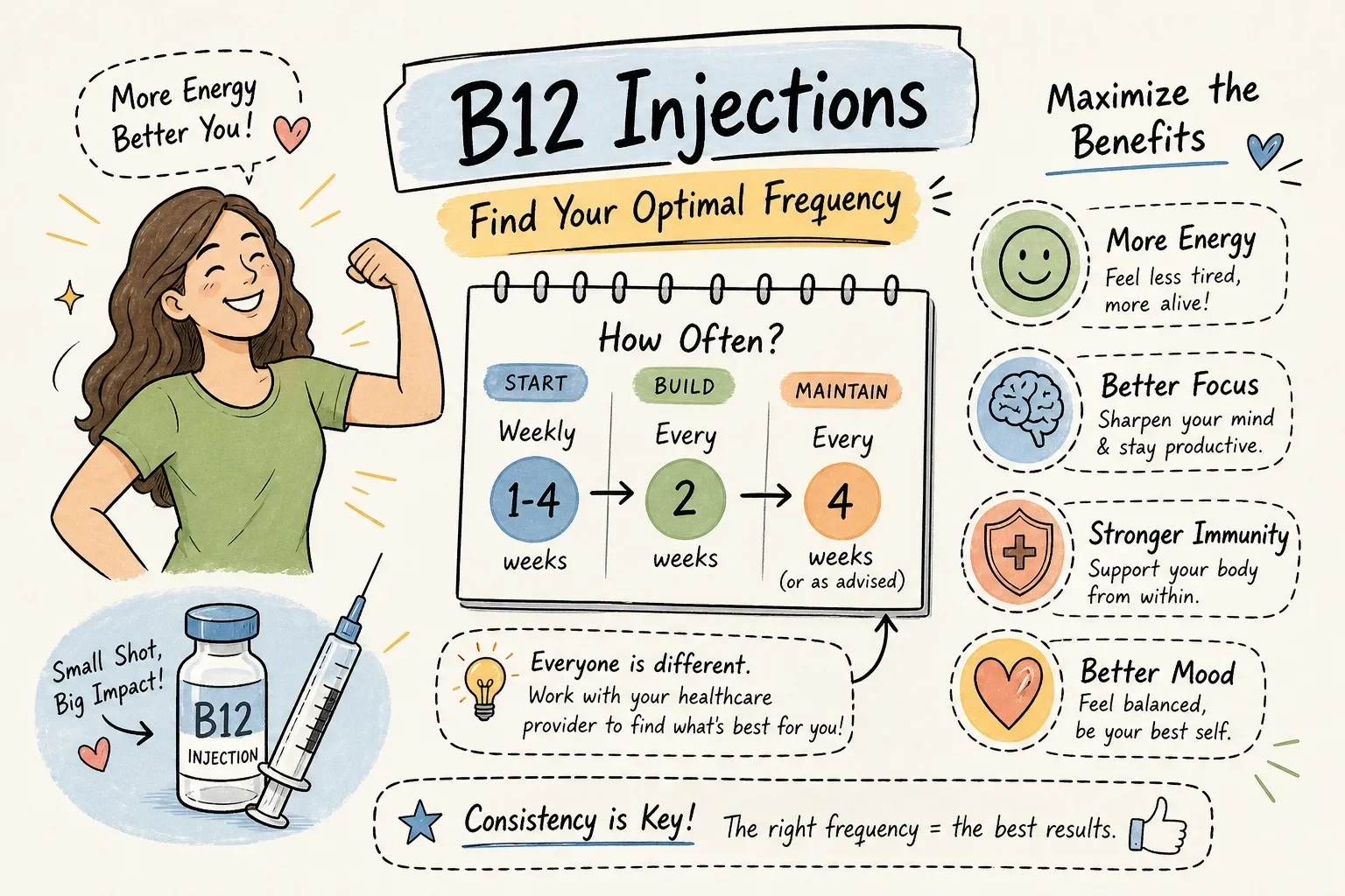 How often to get B12 injections for maximum benefit