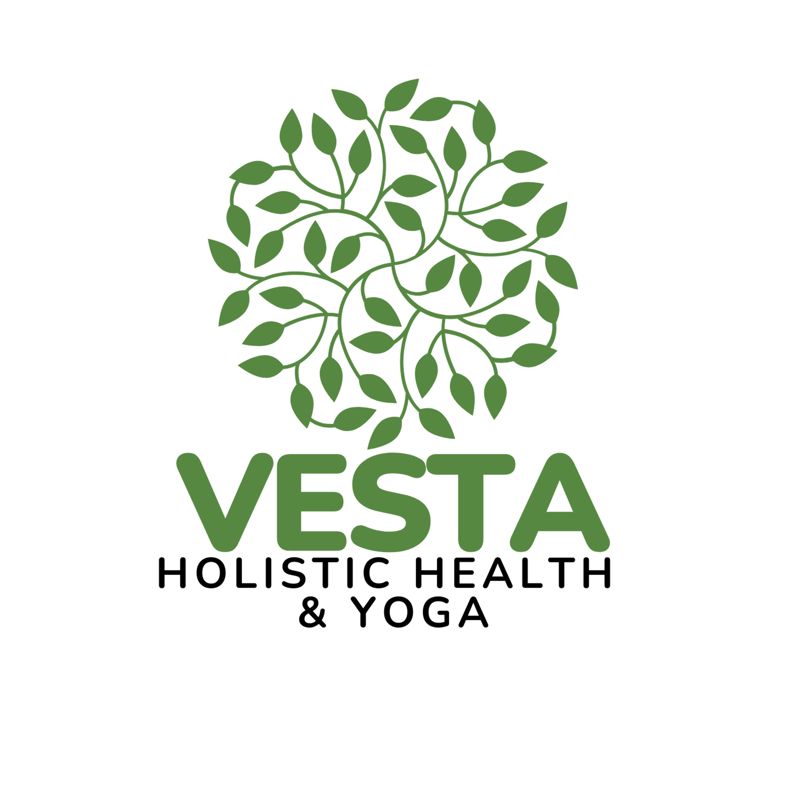 Vesta logo with a stylized green tree and the word VESTA in green capital letters below it.