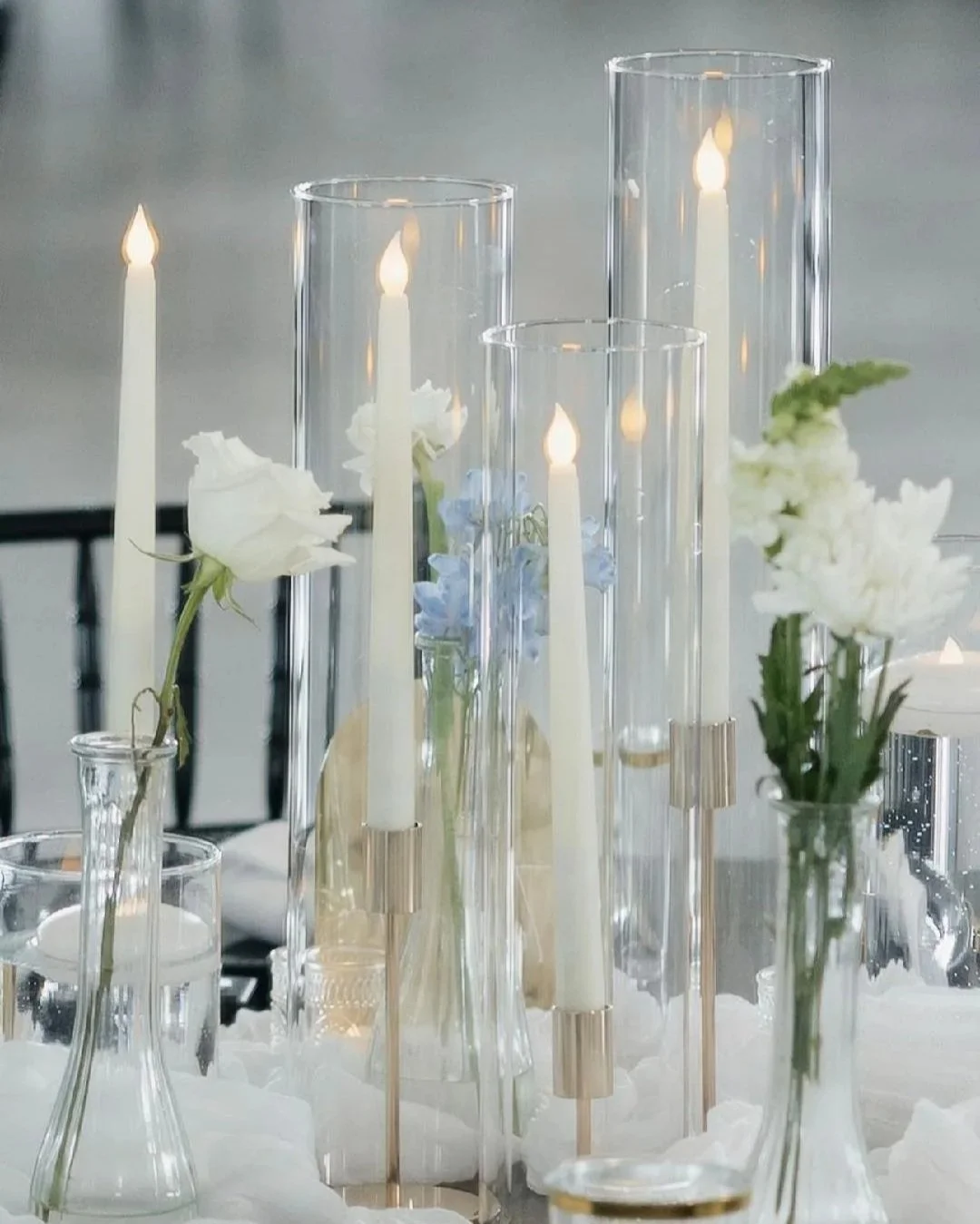Glass candle sleeves