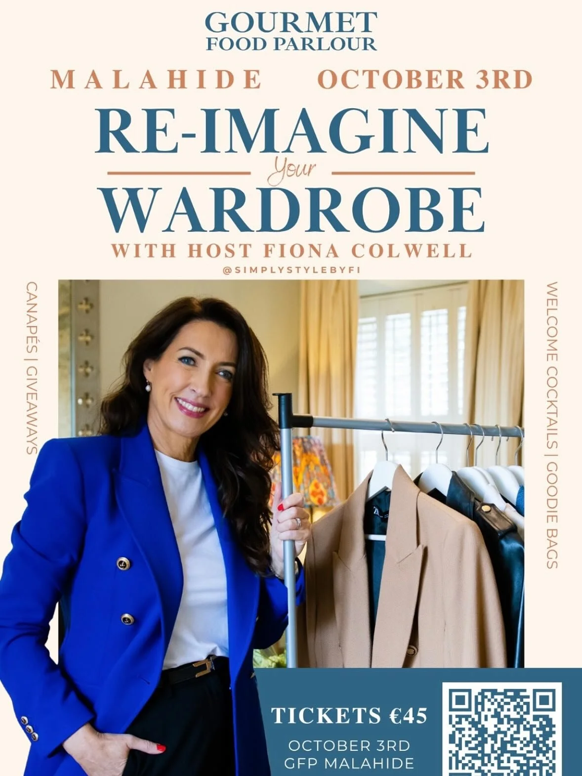 Ad | Ready to refresh your wardrobe just in time for Autumn/Winter? 🍂

I&rsquo;m so excited to be teaming up with @gourmetfoodparlour Malahide for an exclusive &lsquo;Reimagine Your Wardrobe&rsquo; Style Event on Friday, 3rd October at 7pm.

Even mo
