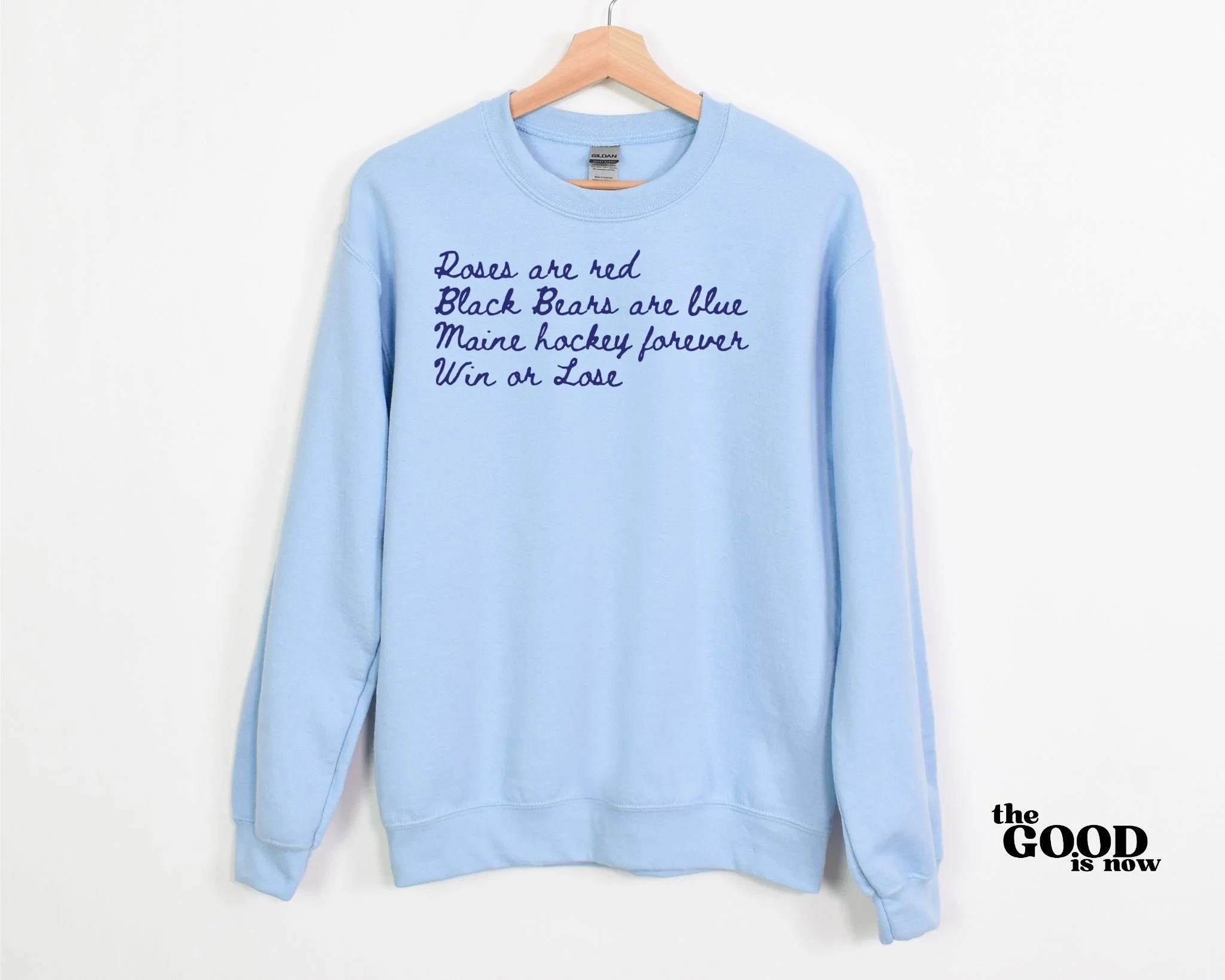 Maine Hockey Game Day Valentines Sweatshirt