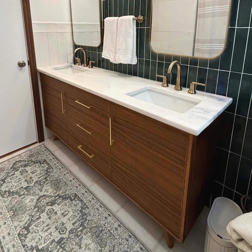 Custom Bathroom Vanity \u0026 Vanity Cabinet in a Modern, Minimalist Style —  Relic Modern, image size:1000x1000