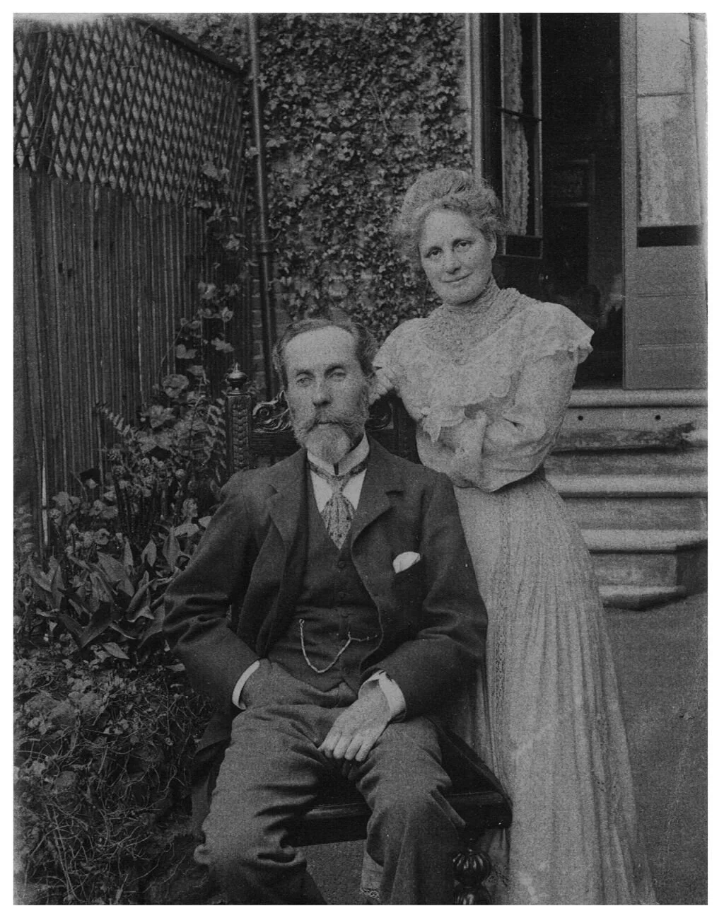 A.R Quinton a well-known landscape artist and his wife