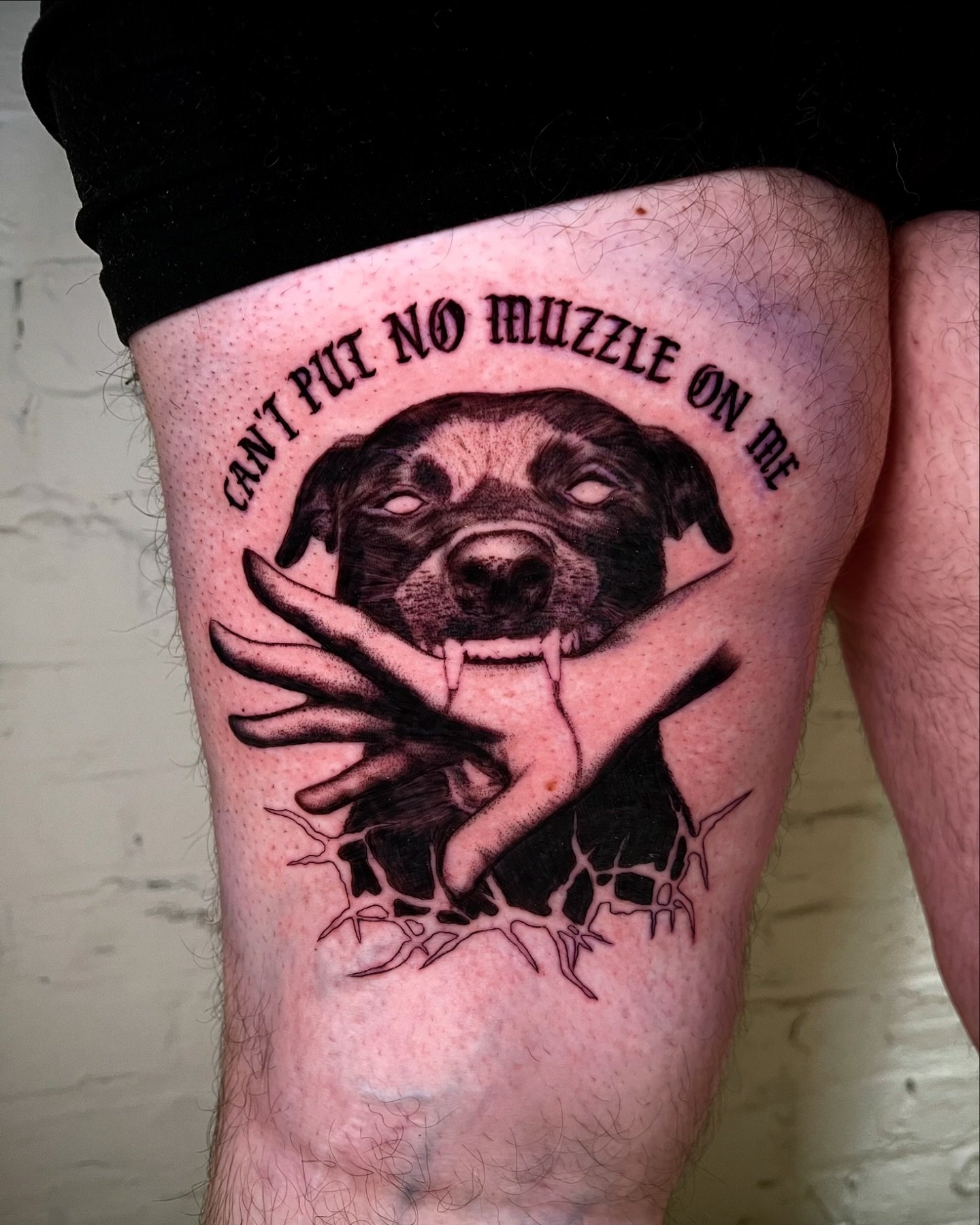 &ldquo;Can&rsquo;t put no muzzle on me&rdquo; - Buster 🐕 ⛓️