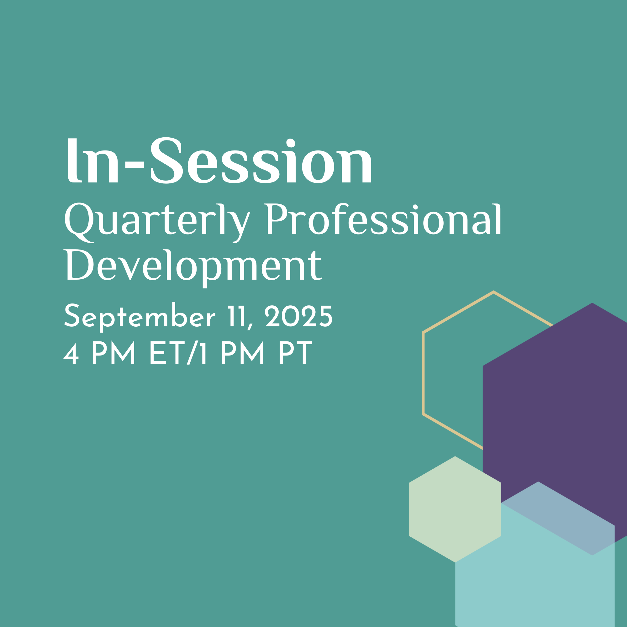 Q3 In-Session Professional Development