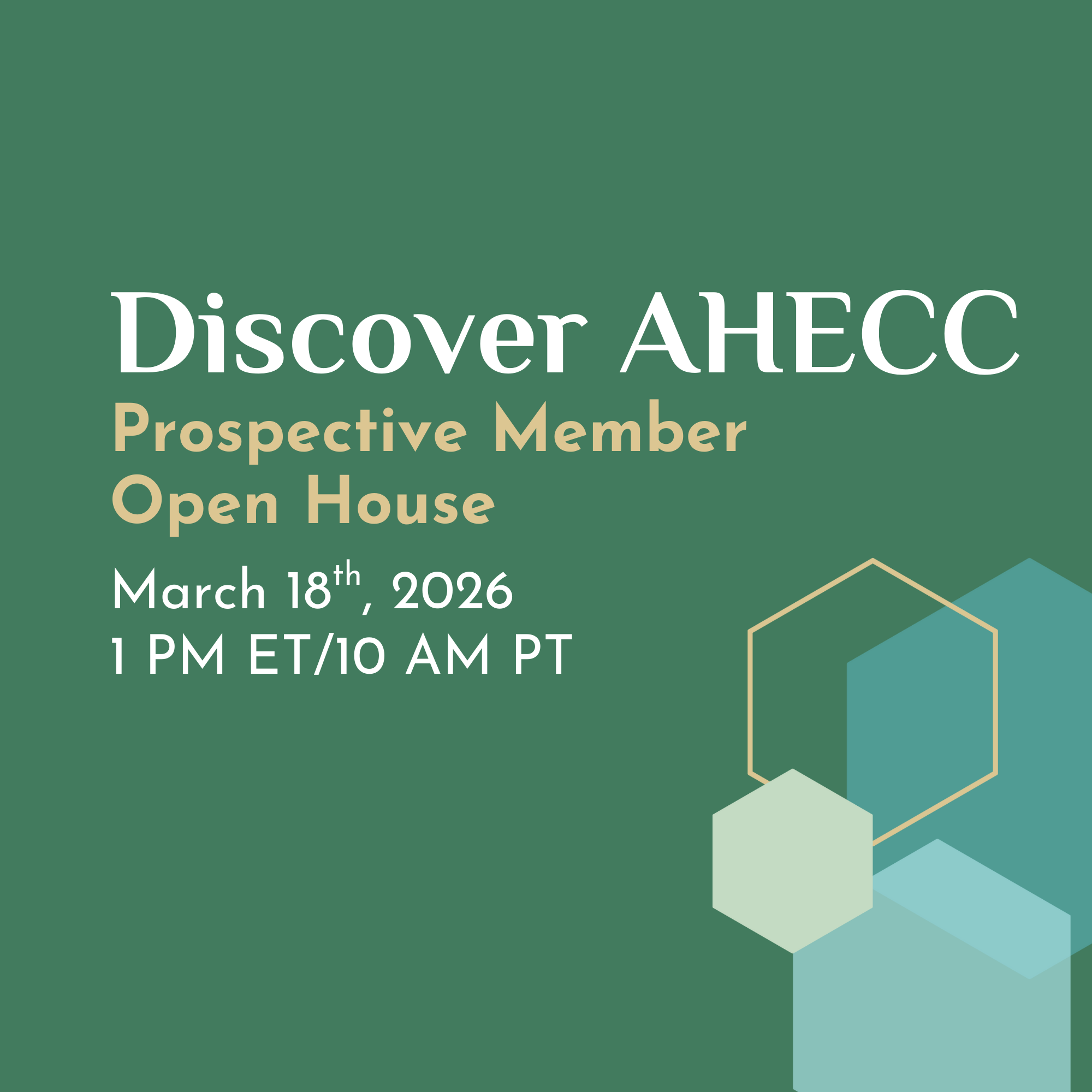 Discover AHECC - Prospective Member Open House