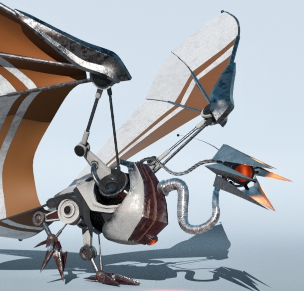 Robot Vulture - 3D Model