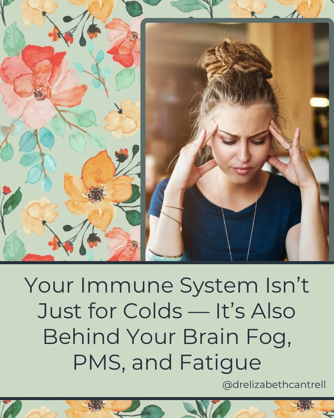 ❌Your immune system is not just about fighting colds.
✅It plays a major role in brain fog, PMS, fatigue, and those &ldquo;mystery symptoms&rdquo; that never fully go away.

Most people separate immunity from hormones, gut health, and energy.

In real
