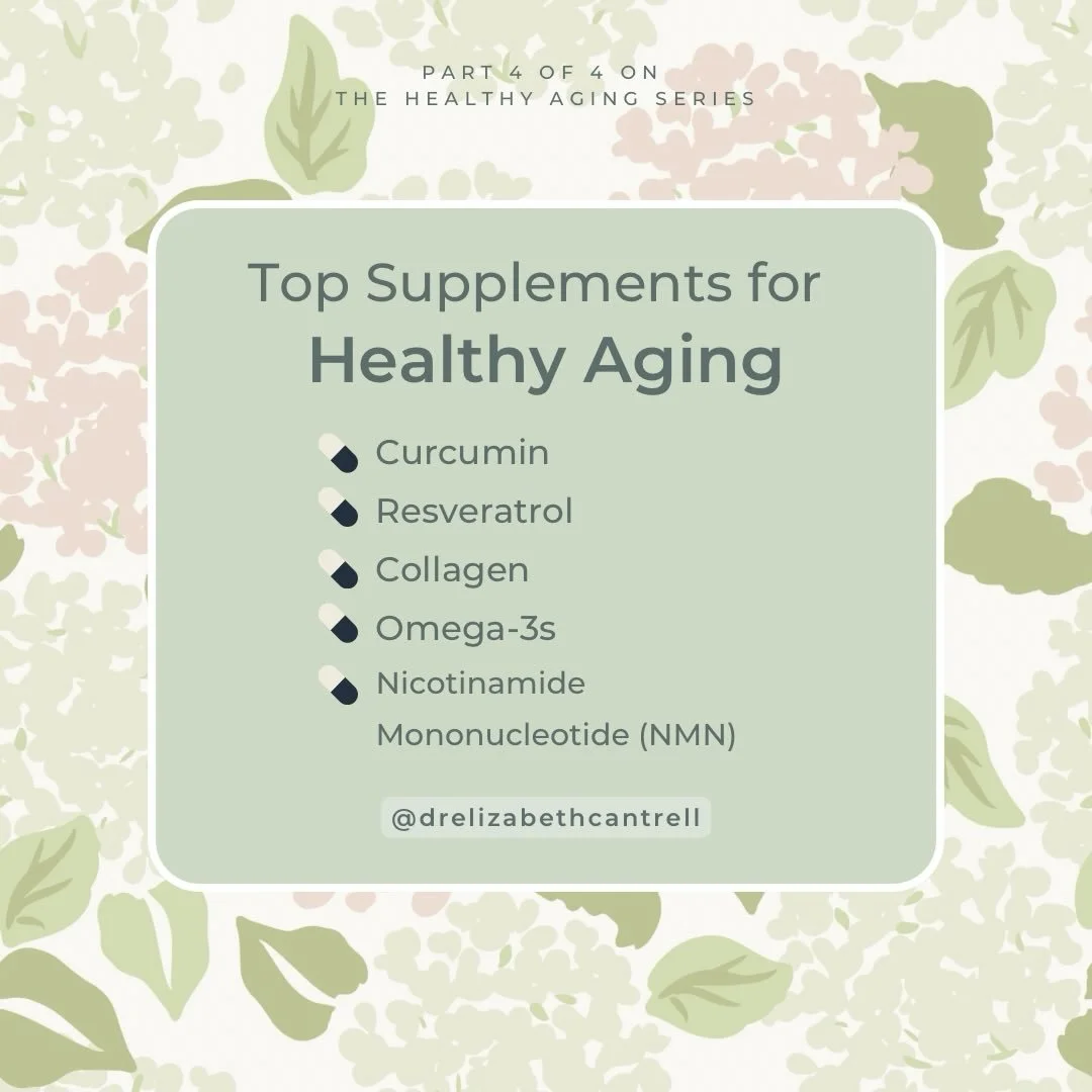 We all know that to age healthy we need to eat well, exercise, and manage stress, but&hellip;

&hellip;nutritional supplements can give an added boost of support!

Here are 5 top supplements to support healthy aging:

💊 Curcumin
Curcumin is the acti