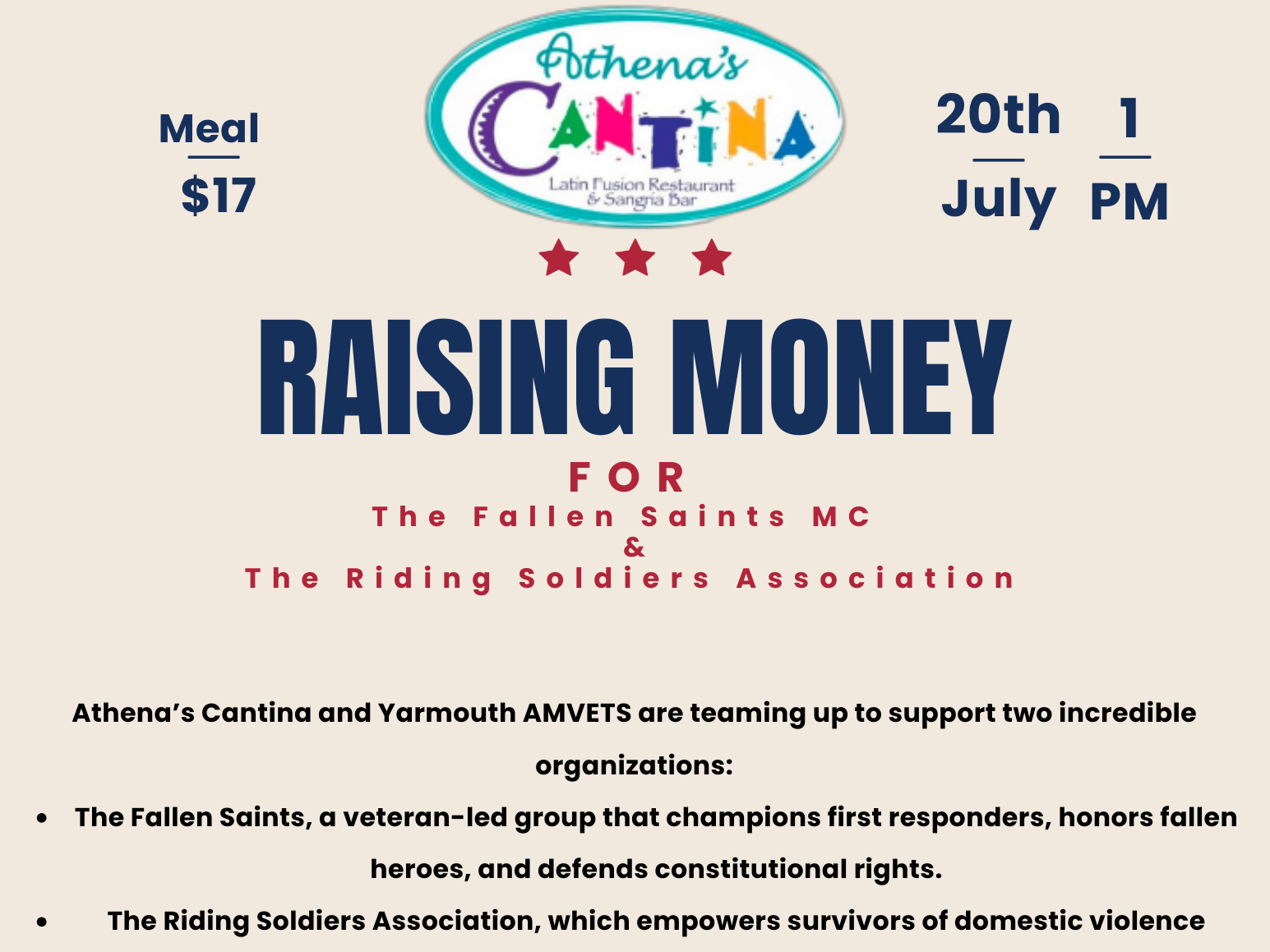RAISING MONEY FOR The Fallen Saints MC & The Riding Soldiers Association