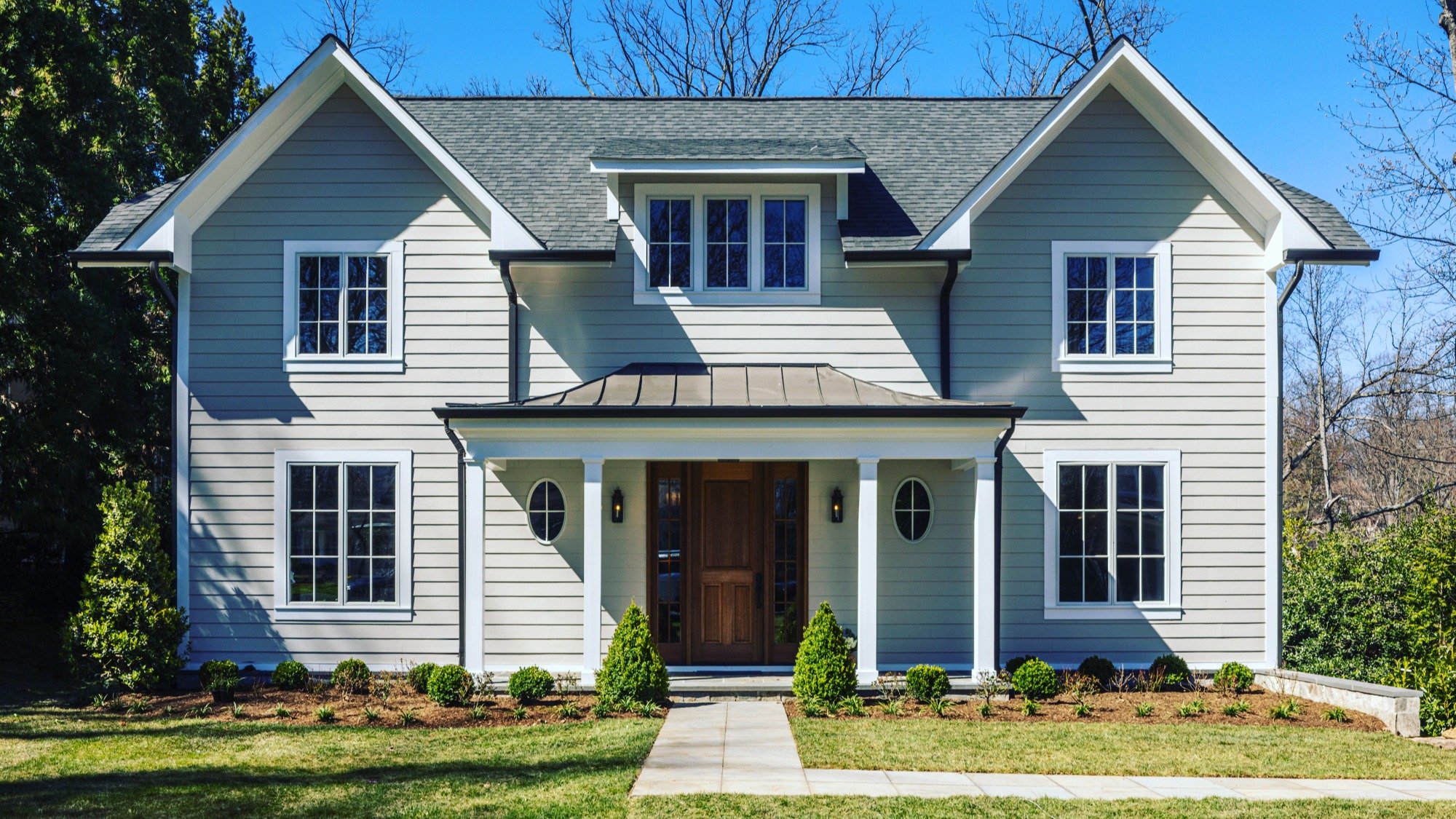 Before and after transformation of a 2006 Arts &amp; Crafts home in Franklin Park, McLean, VA. The updated design turned this understated home into a neighborhood standout. 

More before &amp; after here: 

https://www.bespokebuilder.com/projects/the