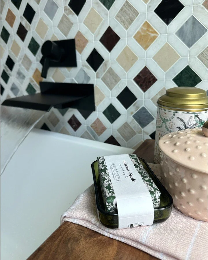 From the initial concept all the way through installation day, this project was such a fun ride.  It was bold, colorful, and creative&mdash;just like our client!  The recipe for the perfect project!

One of my favorite parts of design is when new til