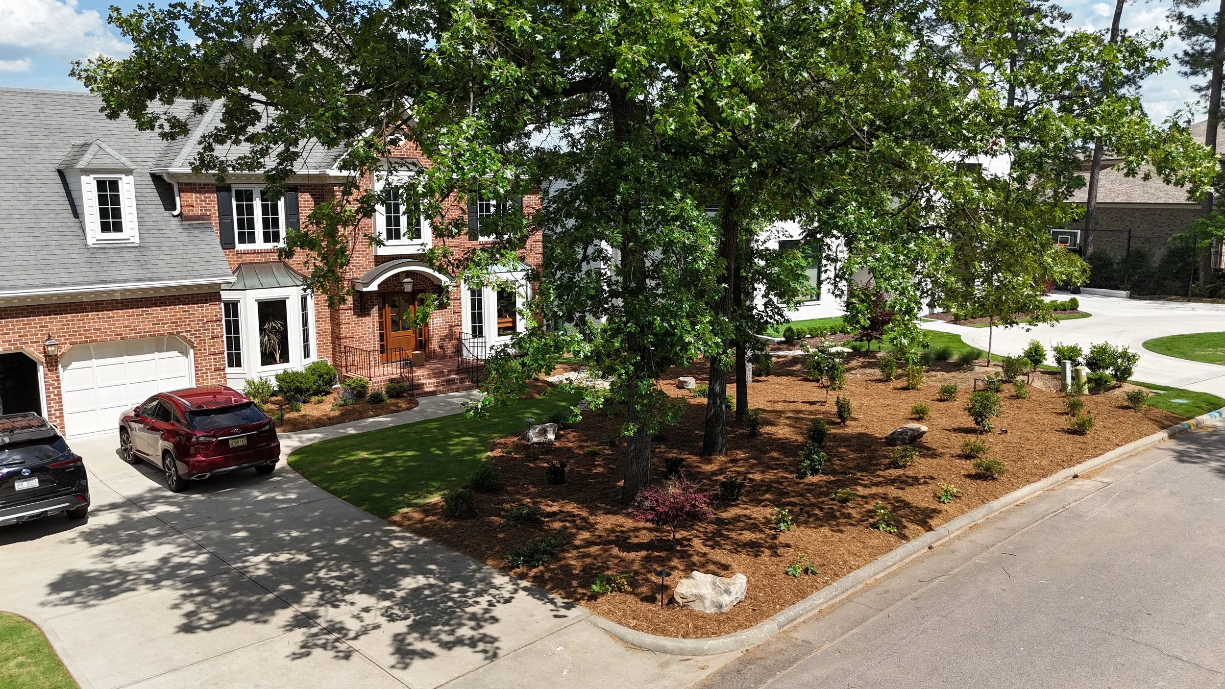 Garden landscape design and installation in Cary, NC
