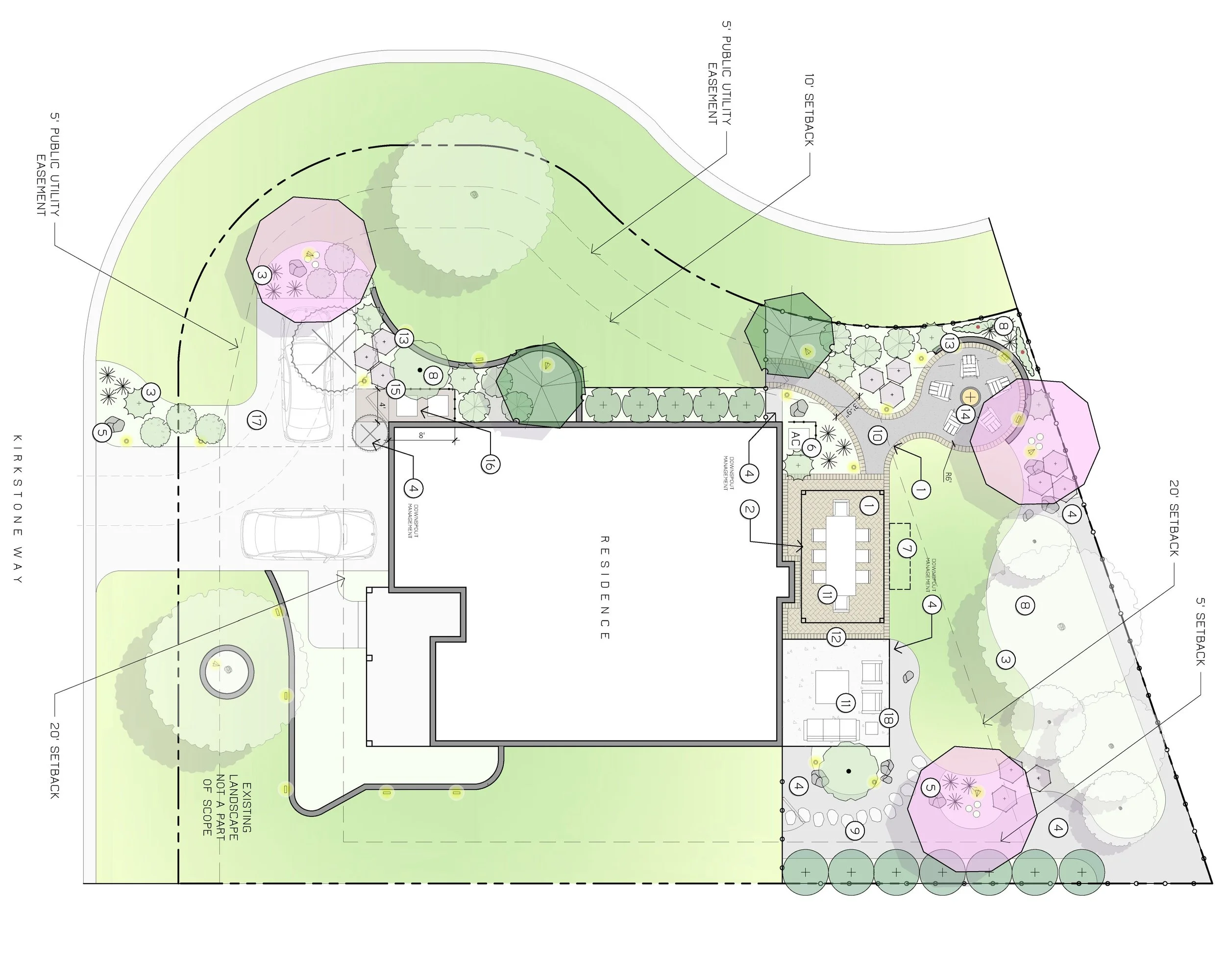 Complete outdoor living space design in Apex, NC