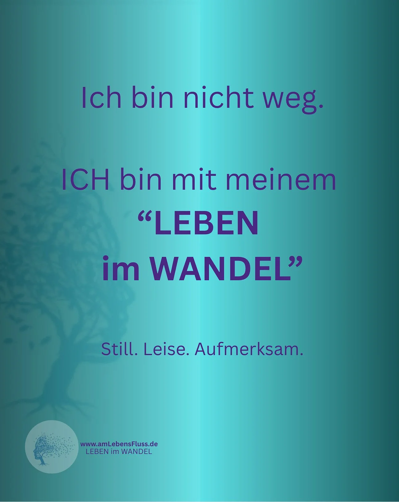 ICH BIN NICHT WEG