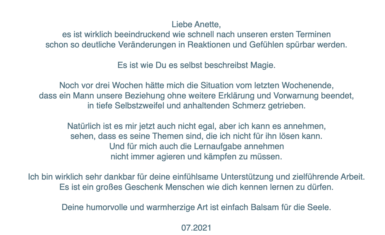 Feedback I deine Magie I Anette Heimsch