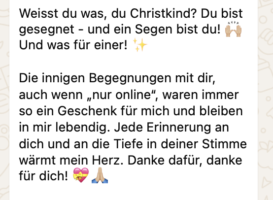 Feedback I du bist ein Segen I Anette Heimsch