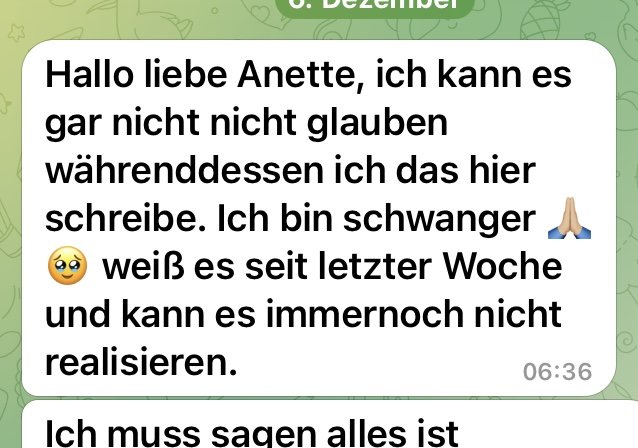 Ich bin endlich schwanger