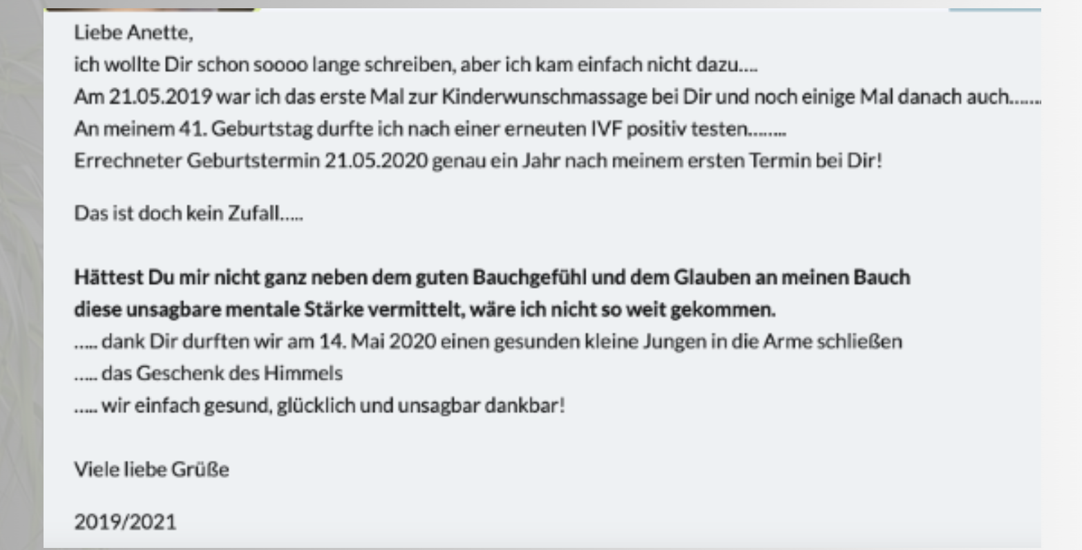 Mein Kinderwunsch hat sich endlich erfüllt