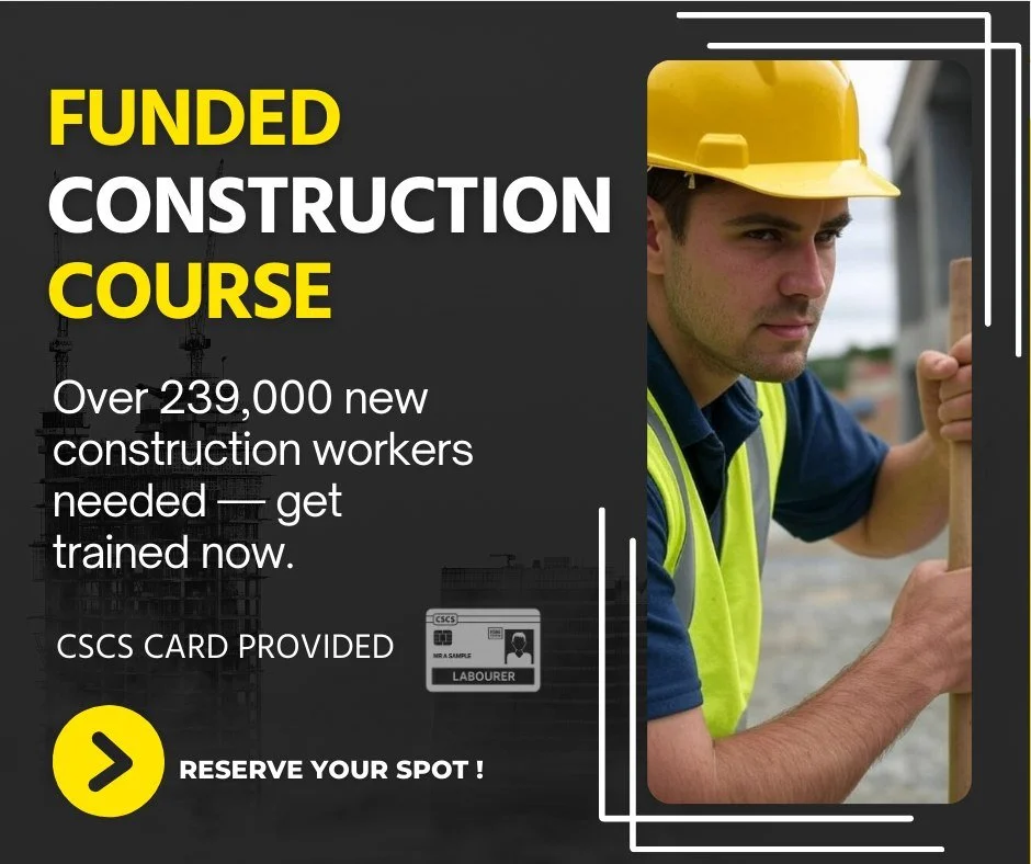 Our funded training courses could be the first step to a new career &ndash; and they&rsquo;re FREE for most learners.

If you&rsquo;re unemployed,  or earning under &pound;25,750 &ndash; you could be eligible.

Message now for further details.