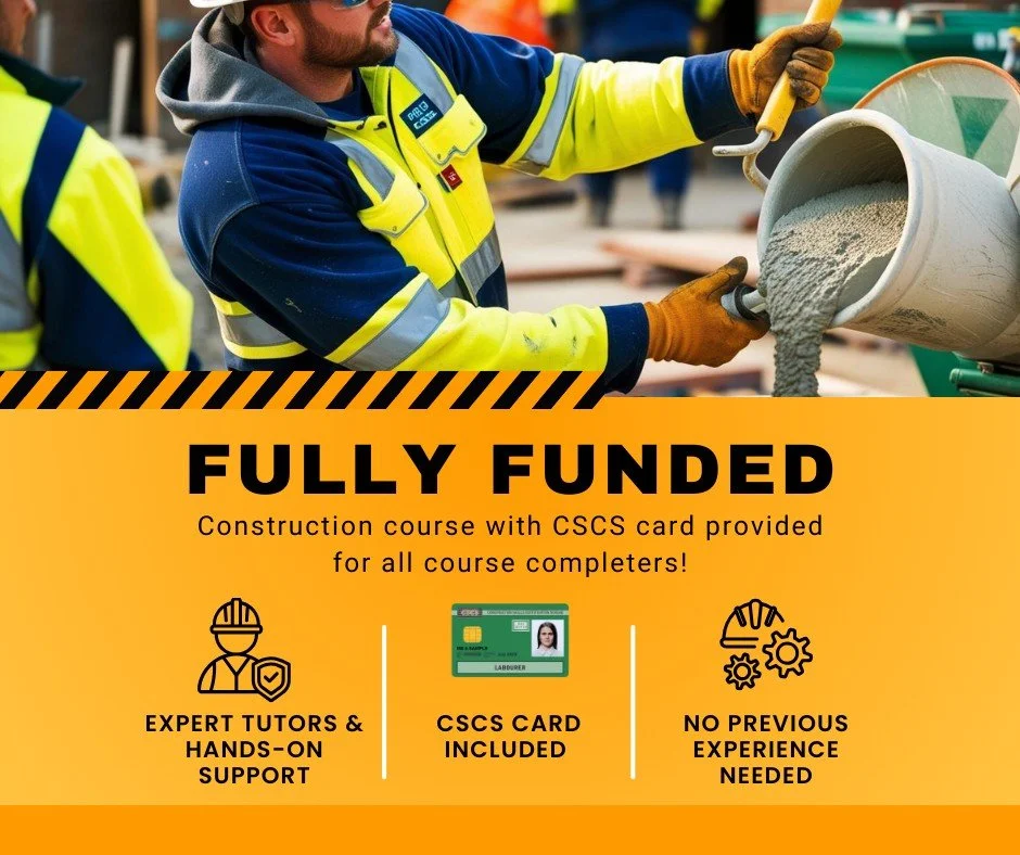 Our funded training courses could be the first step to a new career &ndash; and they&rsquo;re FREE for most learners.

If you&rsquo;re unemployed,  or earning under &pound;25,750 &ndash; you could be eligible.

Message now for further details.