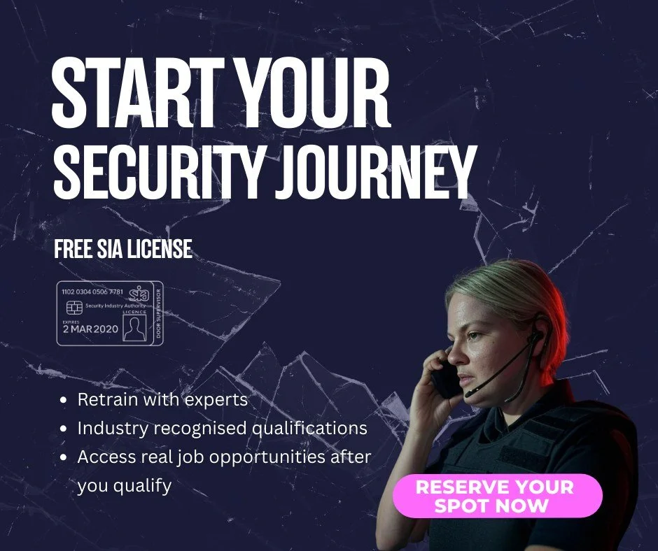 We&rsquo;re offering full training + your SIA licence at no cost (for eligible learners)!
If you're currently unemployed or earning less than &pound;25,750.00, this is your opportunity to gain a recognised qualification and step into a reliable, in-d