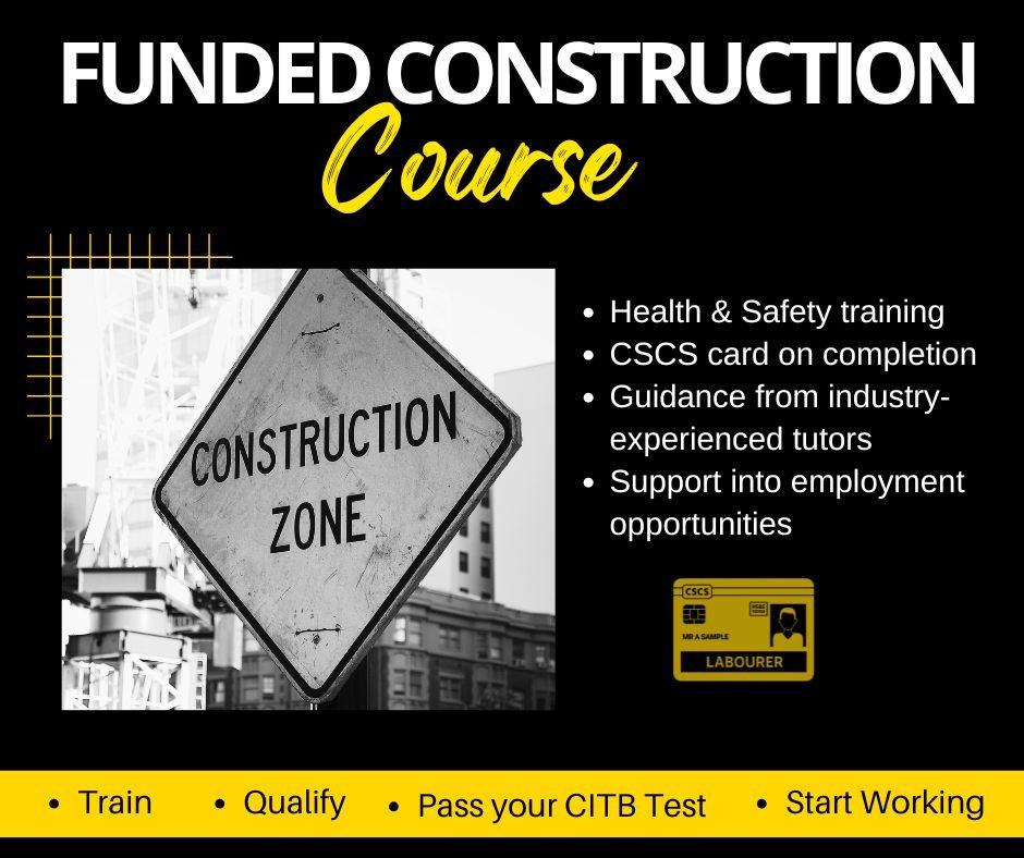 Looking to get into construction and start earning quickly?

Our programme is designed to take you from no experience to site-ready in a short, focused timeframe.

Train. Qualify. Pass your CITB test. Start working.

If you&rsquo;re ready to move for