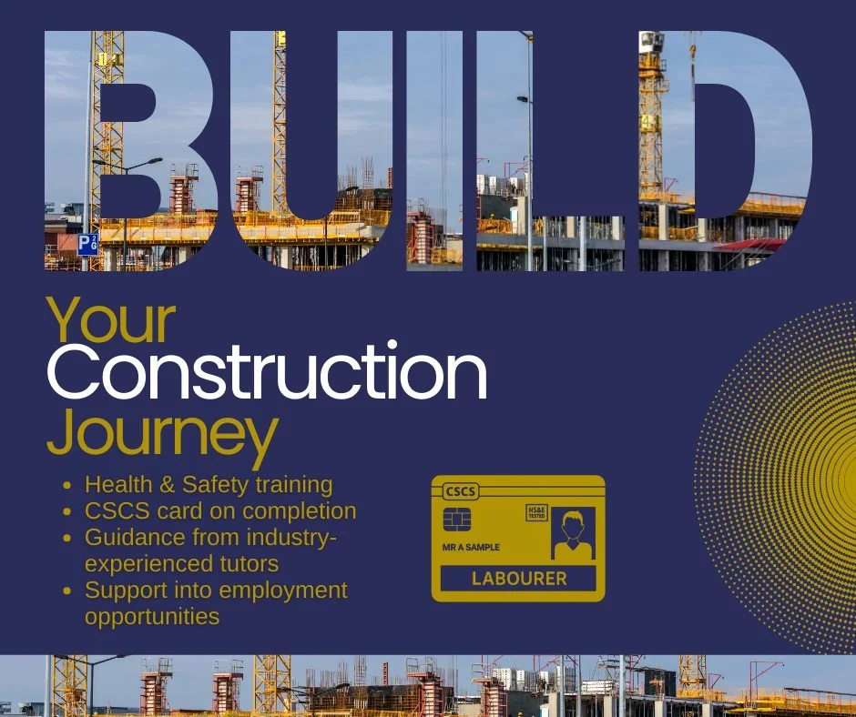 Our funded Construction Training programme is built to get you job-ready fast. You&rsquo;ll gain essential health and safety knowledge, achieve your CSCS card, and learn directly from tutors who have worked in the industry. From day one, the focus is