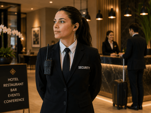 Hospitality & Leisure role in a professional security setting