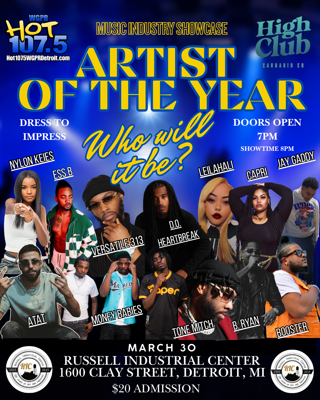 Music Industry Showcase - Artist Of The Year