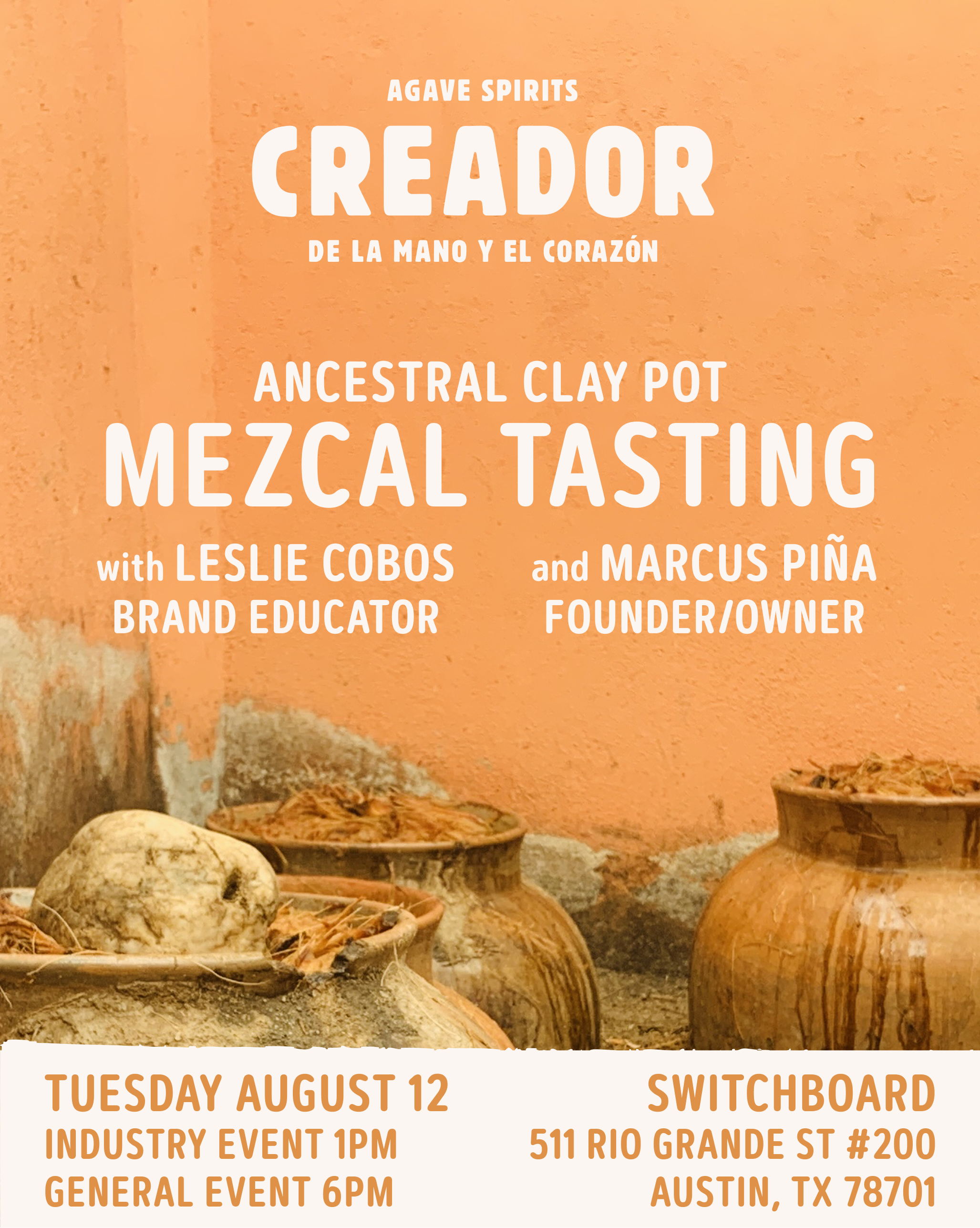 Creador Agave Spirits Tasting Event