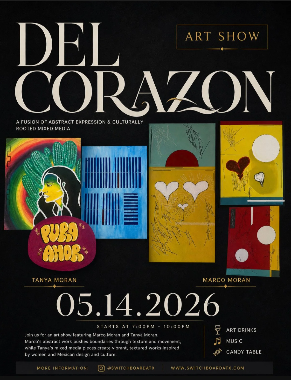 Del Corazon Art Show Ft. Marco & Tanya Moran
